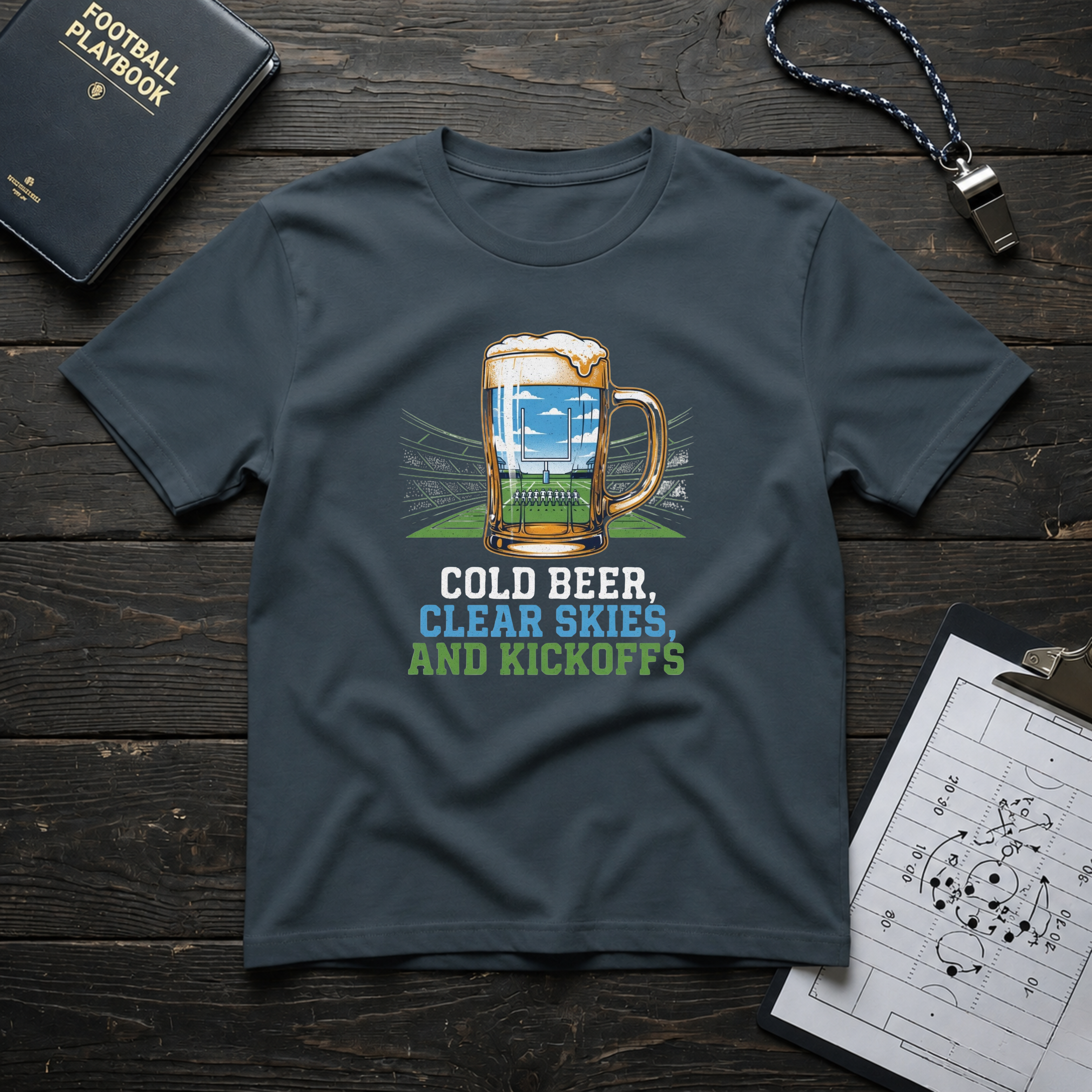 Cold Beer, Clear Skies, and Kickoffs T-Shirt