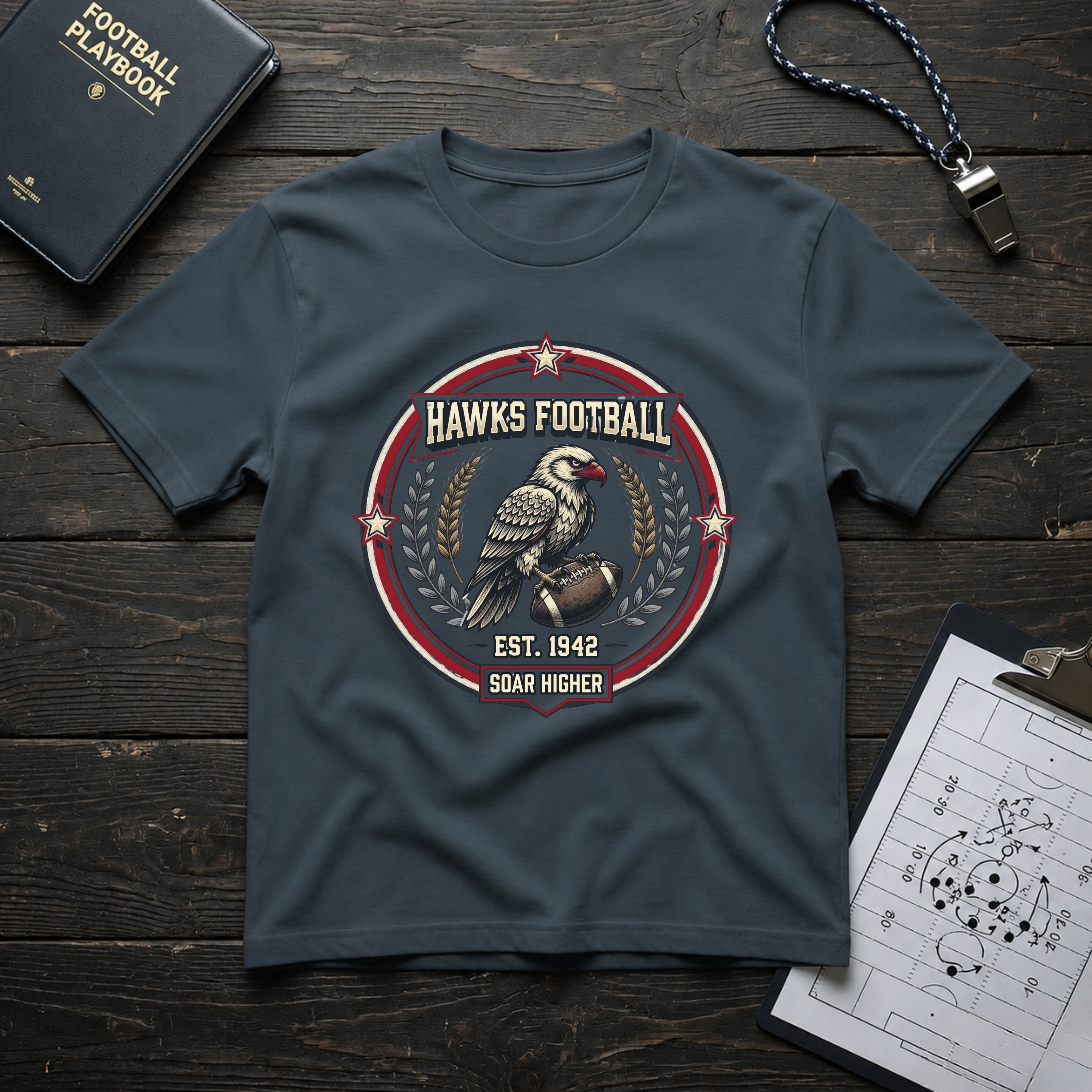 Hawks Football T-Shirt