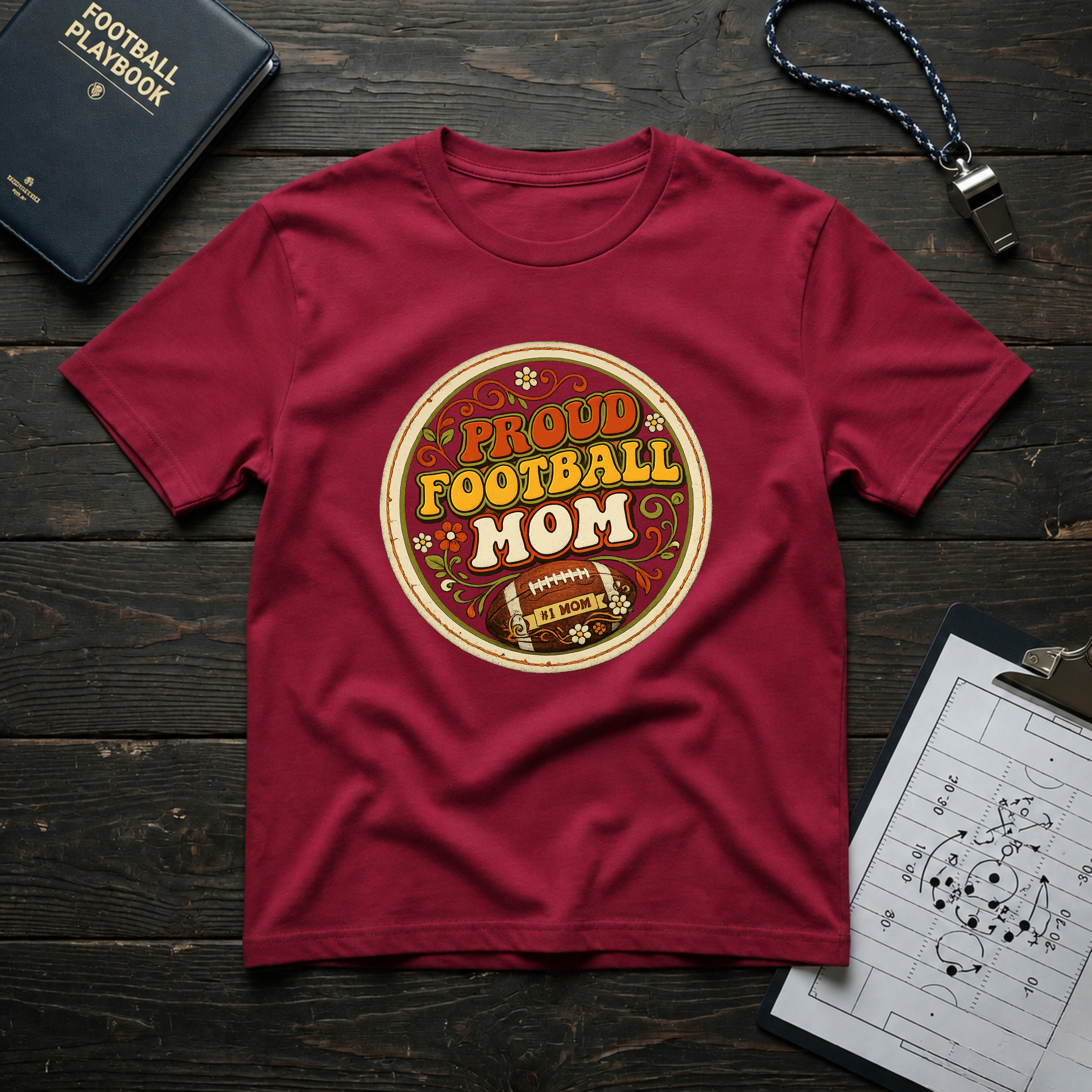Proud Football Mom T-Shirt