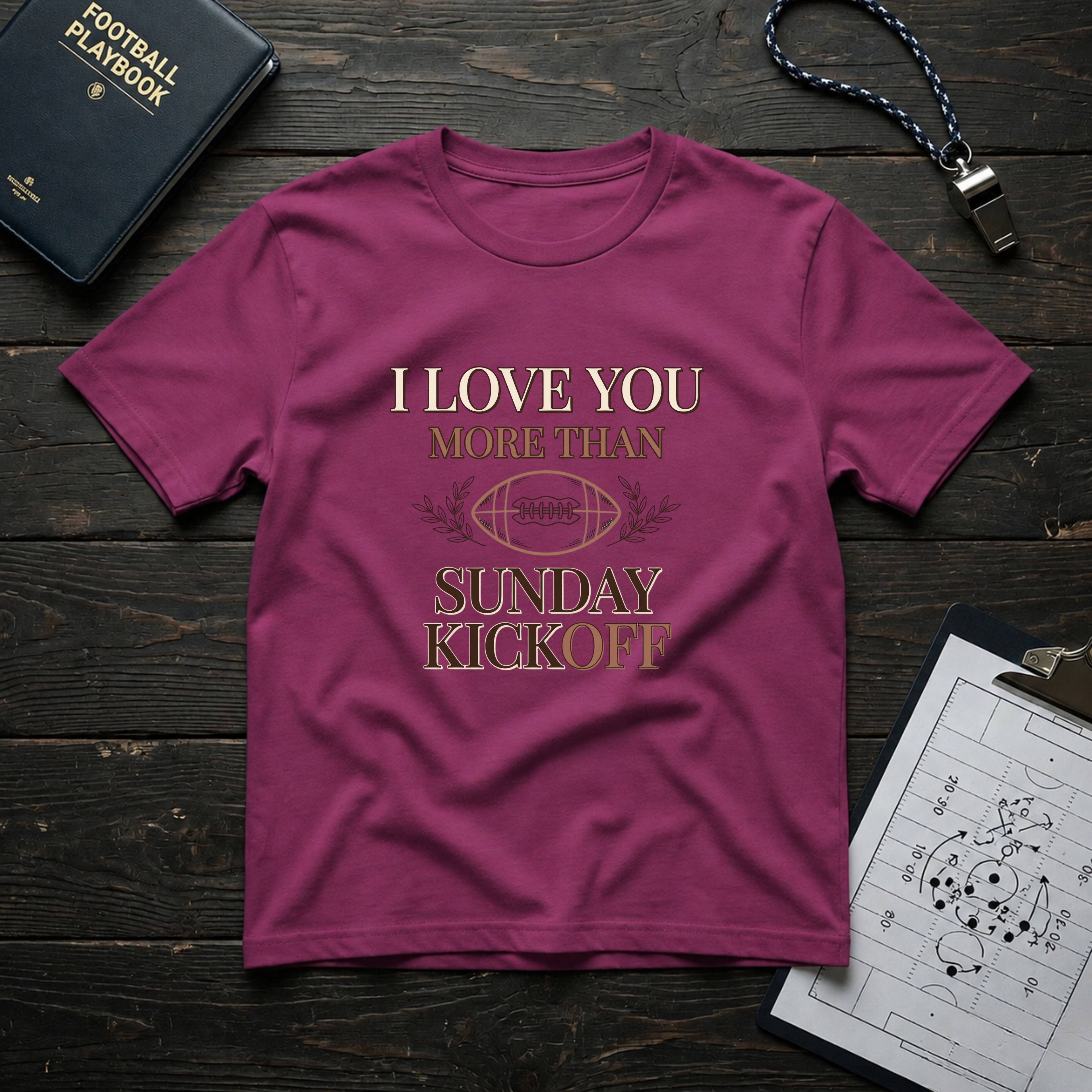 I Love You More Than Sunday Kickoff T-Shirt