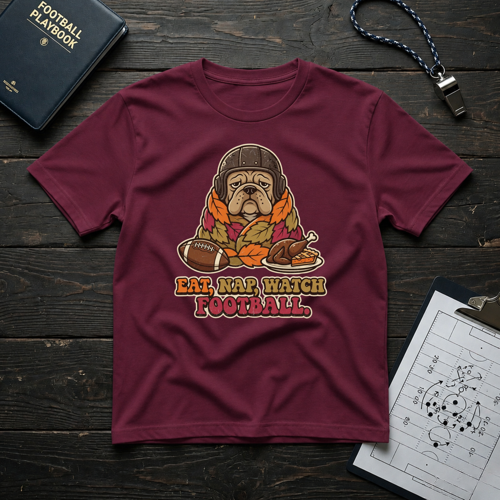 Eat, Nap, Watch Football T-Shirt