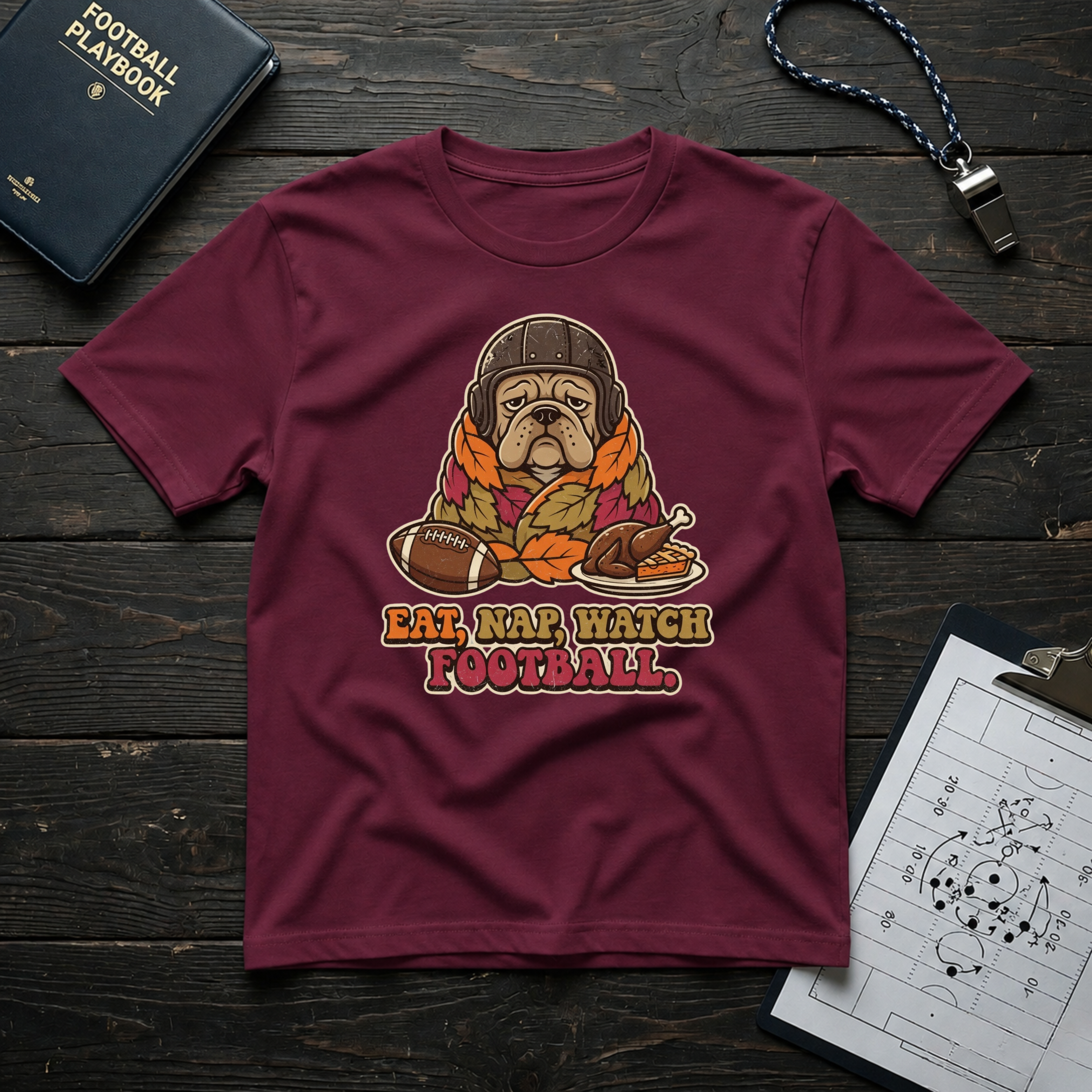 Eat, Nap, Watch Football T-Shirt