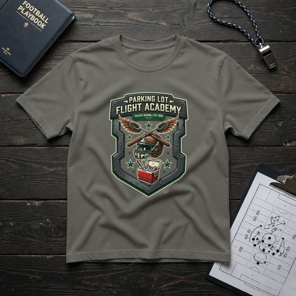 Parking Lot Flight Academy (Shield) T-Shirt
