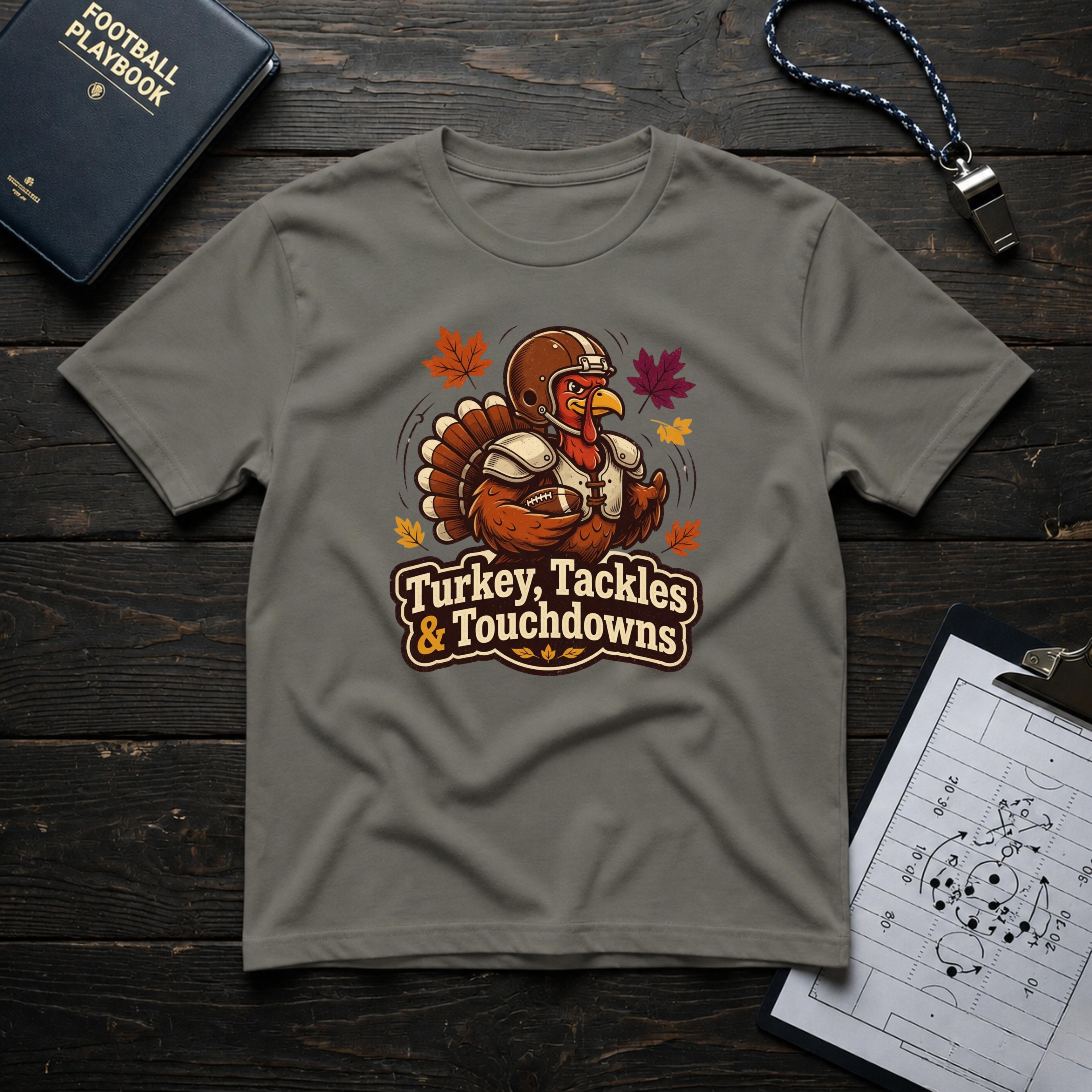 Turkey, Tackles & Touchdowns T-Shirt
