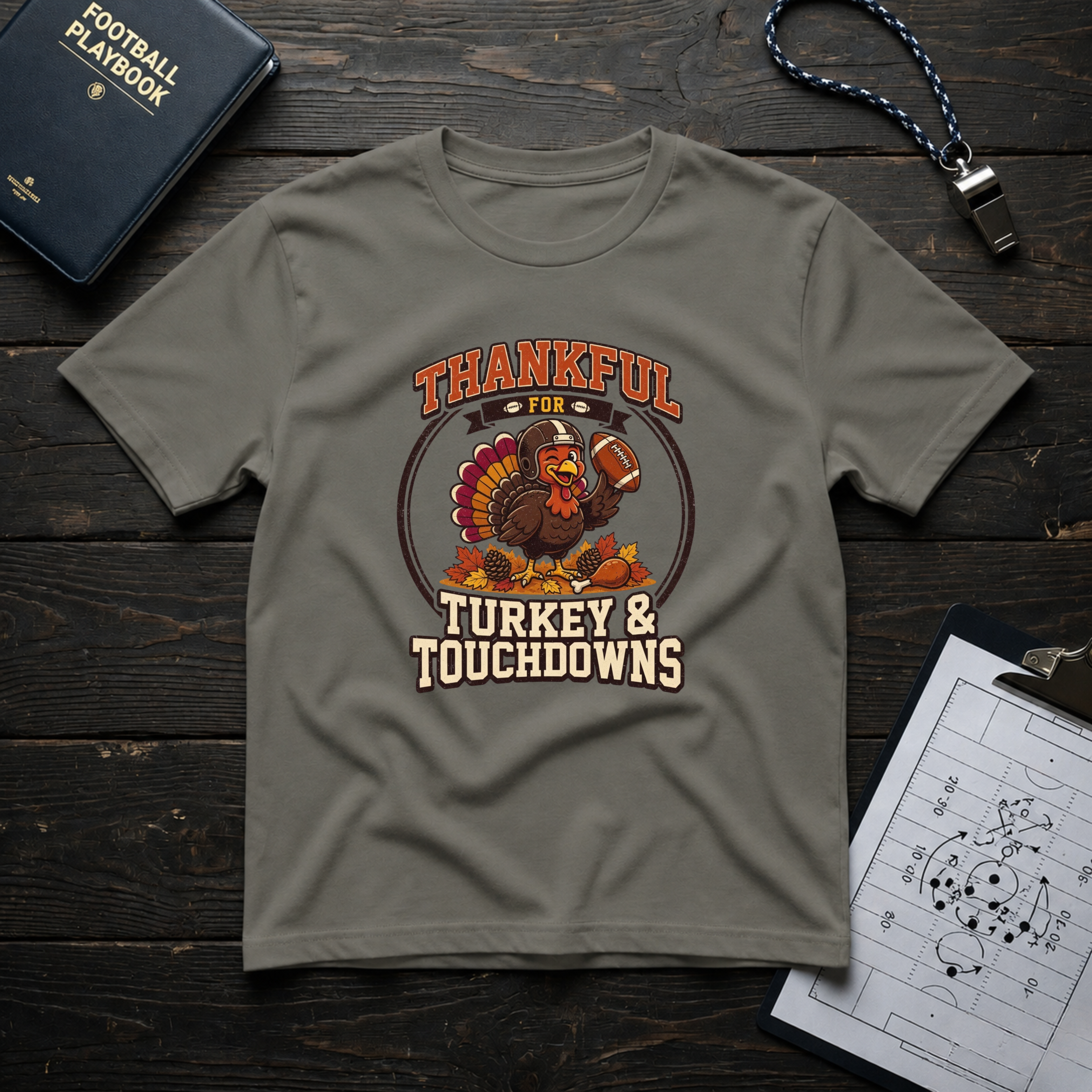 Thankful for Turkey & Touchdowns T-Shirt