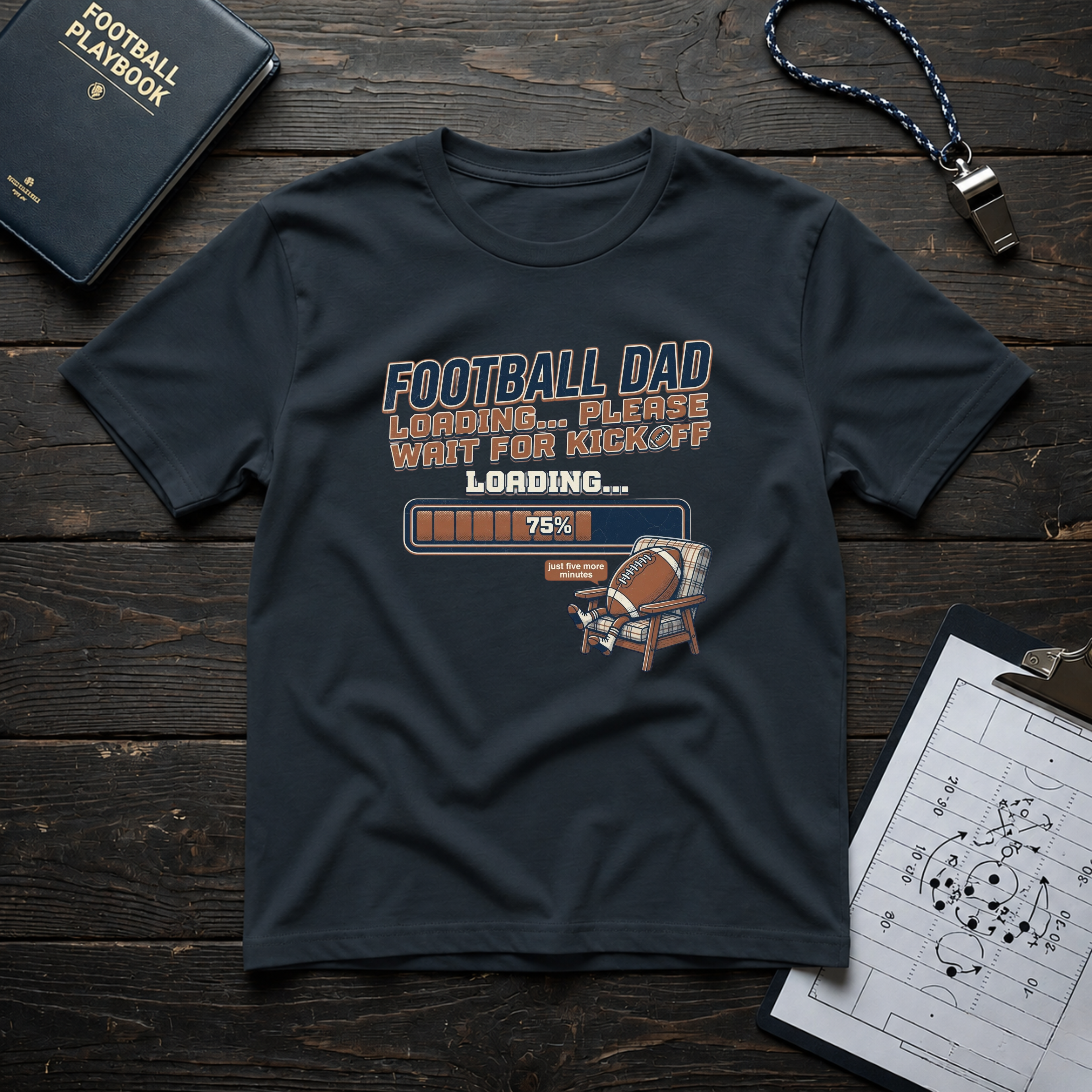 Football Dad Loading T-Shirt