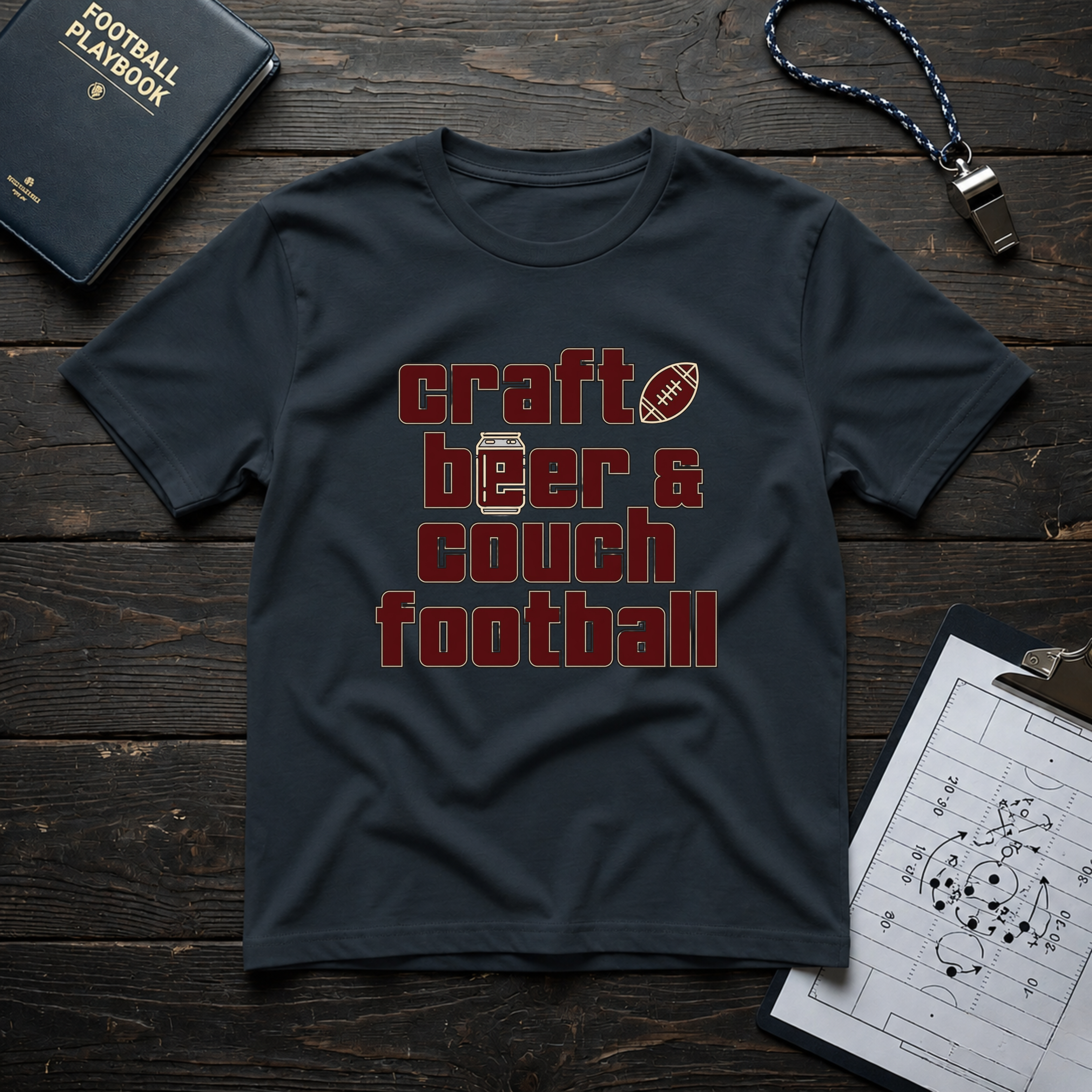 Craft Beer Couch Football T-Shirt