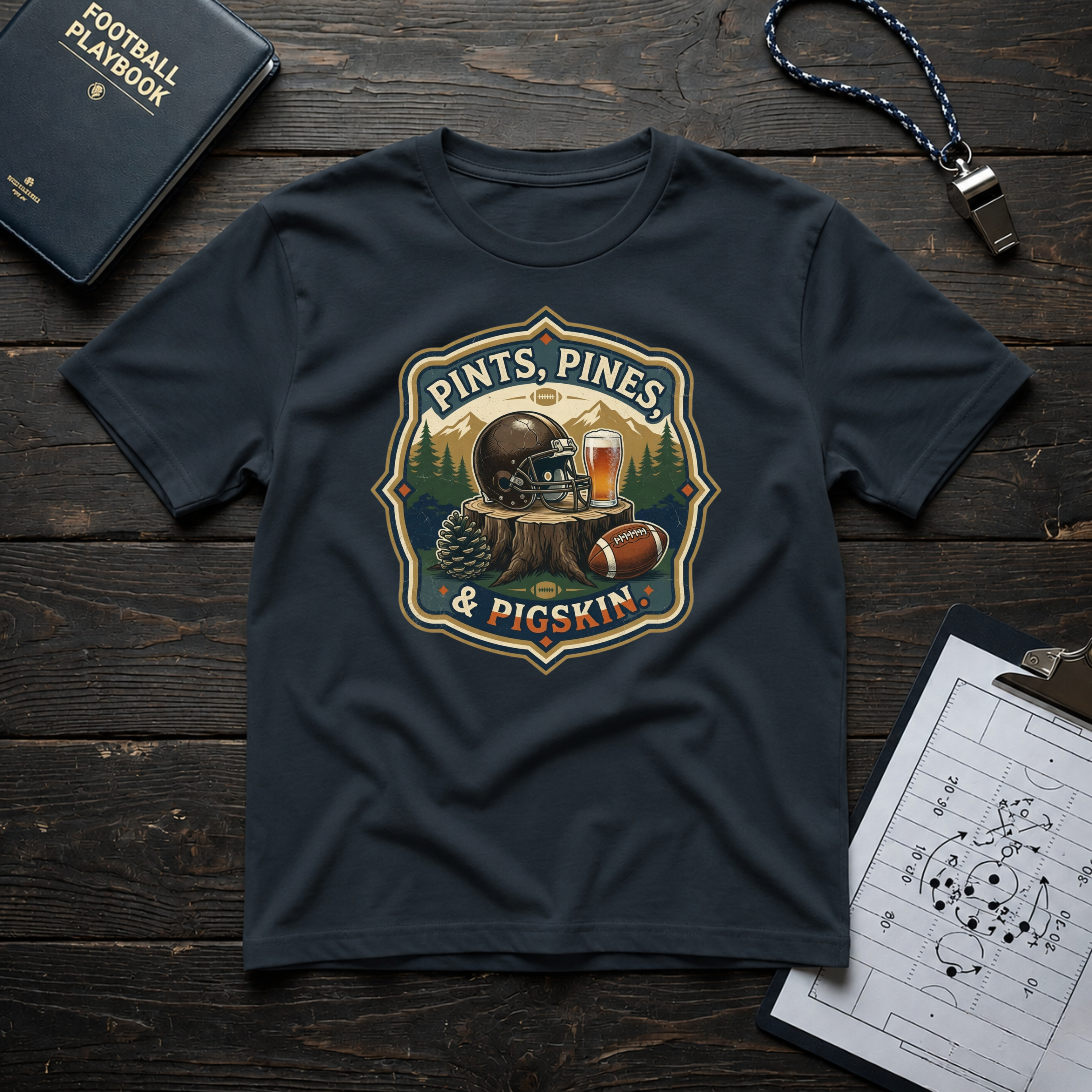 Pints, Pines & Pigskin T-Shirt