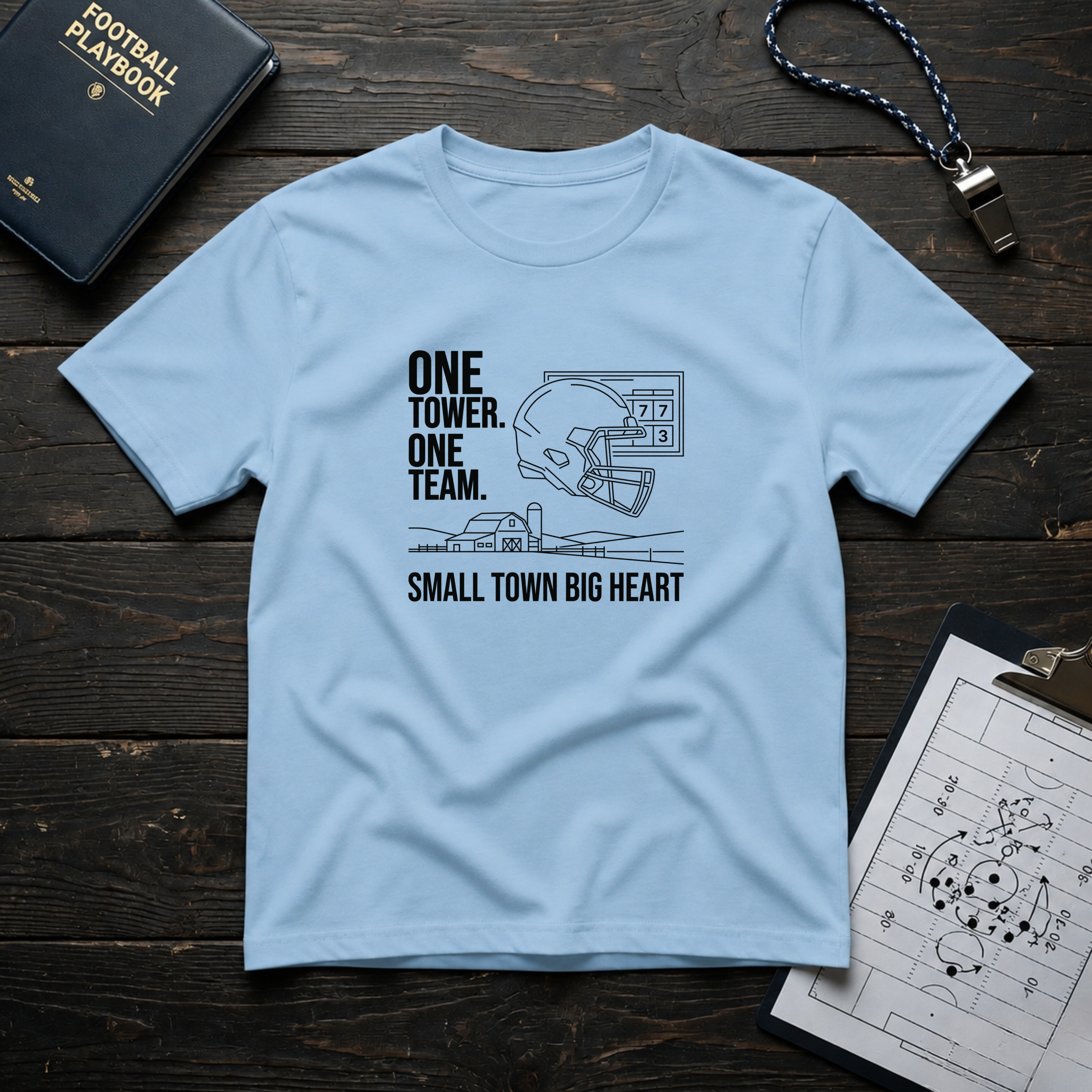 One Town One Team Small Town Big Heart T-Shirt