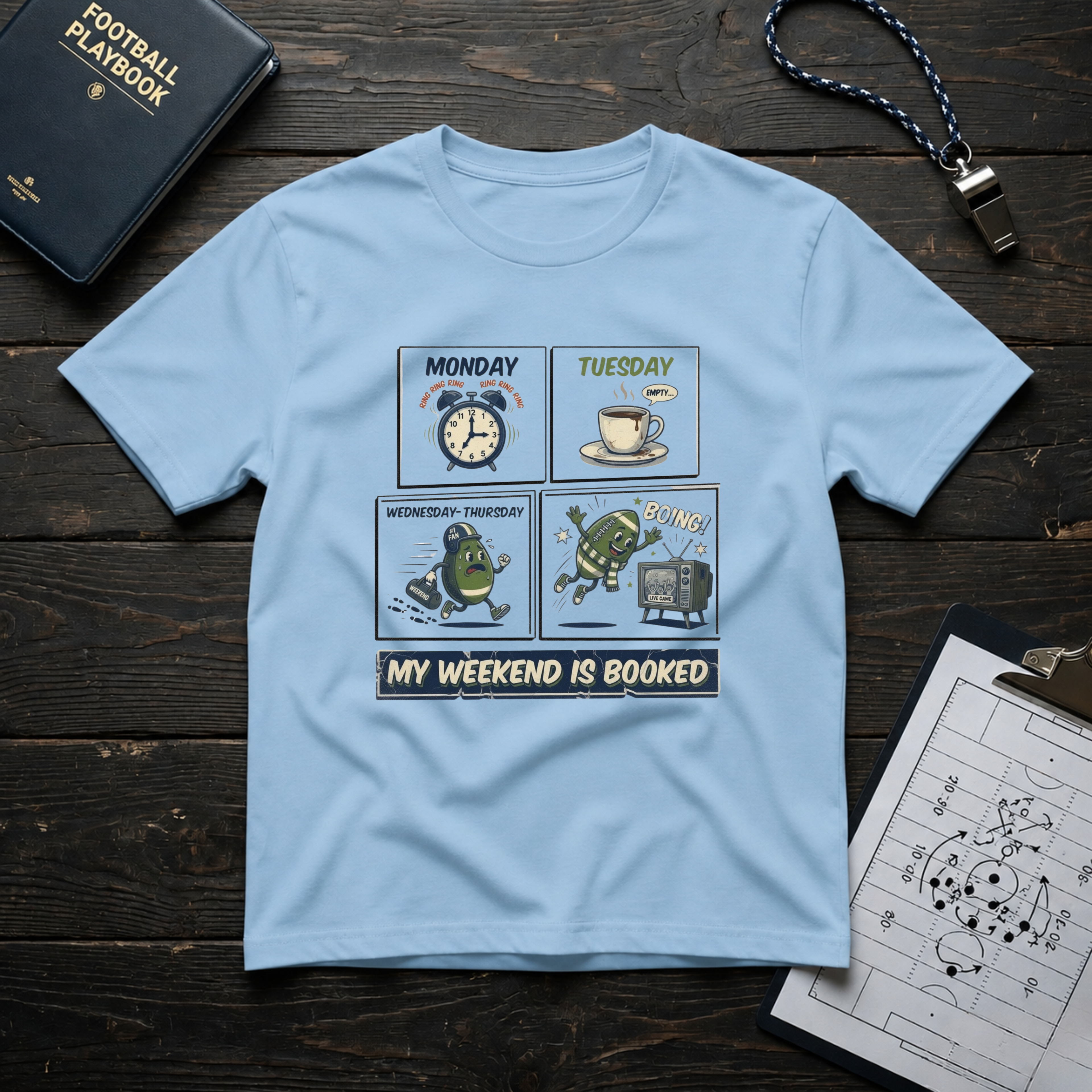 My Weekend Is Booked (Comic) T-Shirt