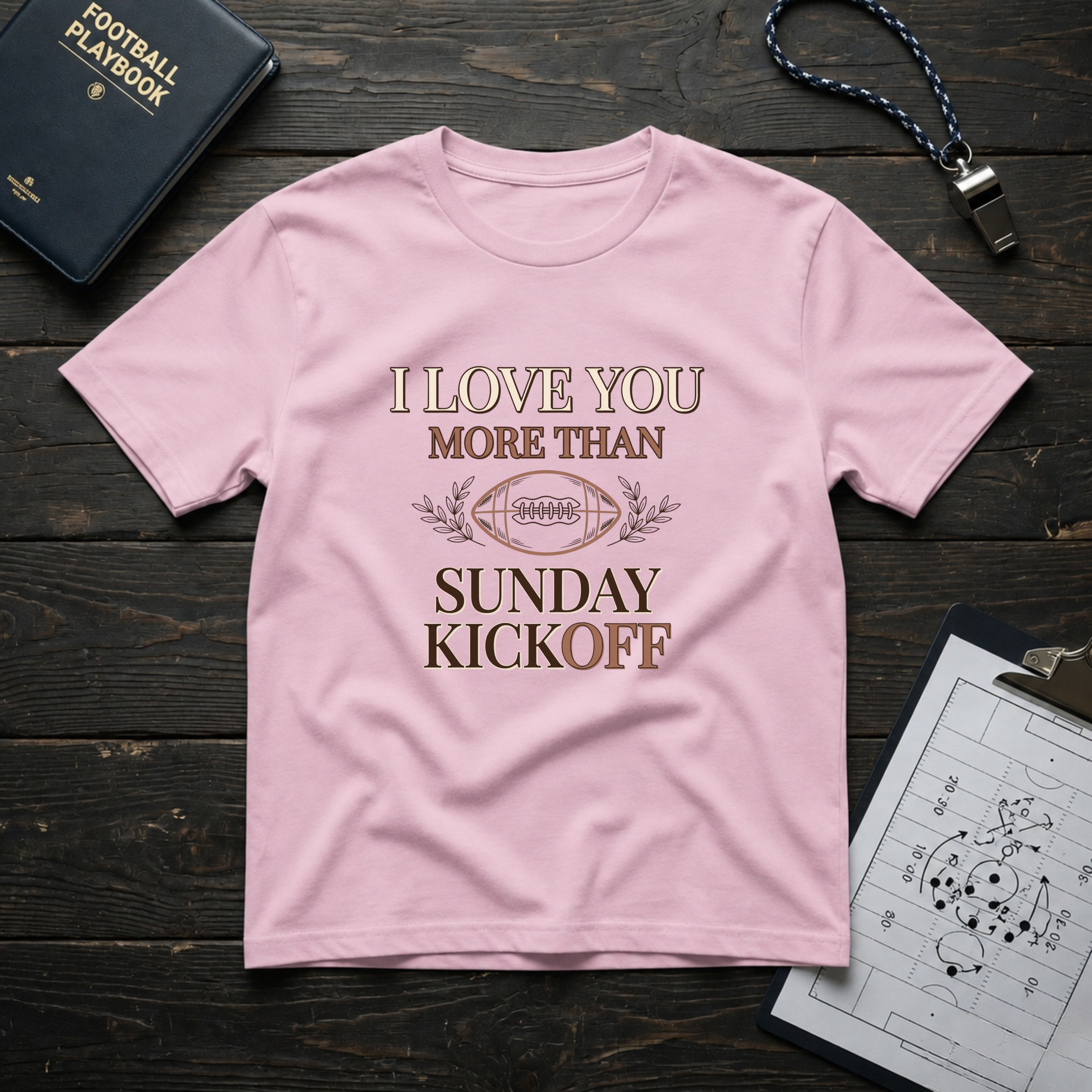 I Love You More Than Sunday Kickoff T-Shirt