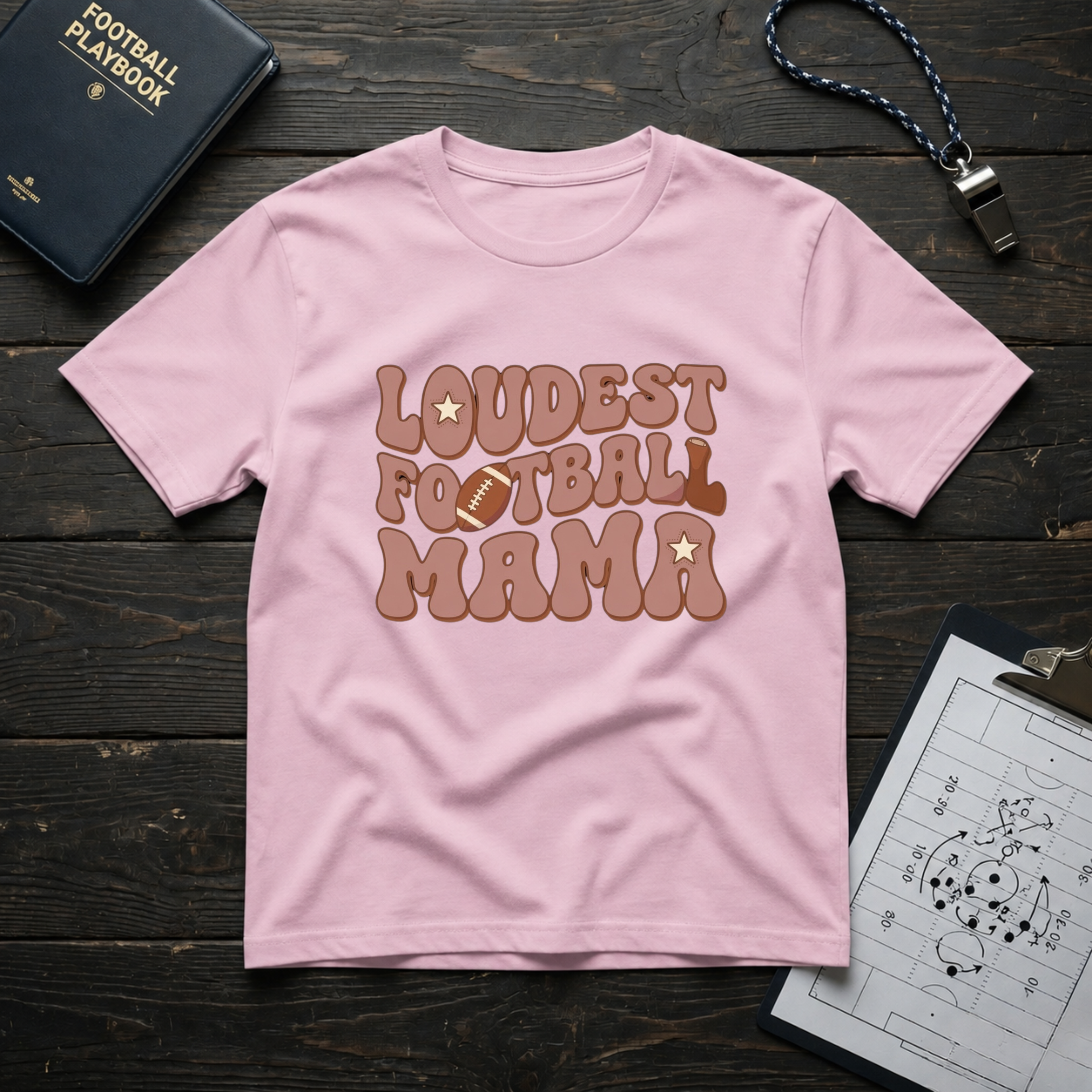 Loudest Football Mama T-Shirt