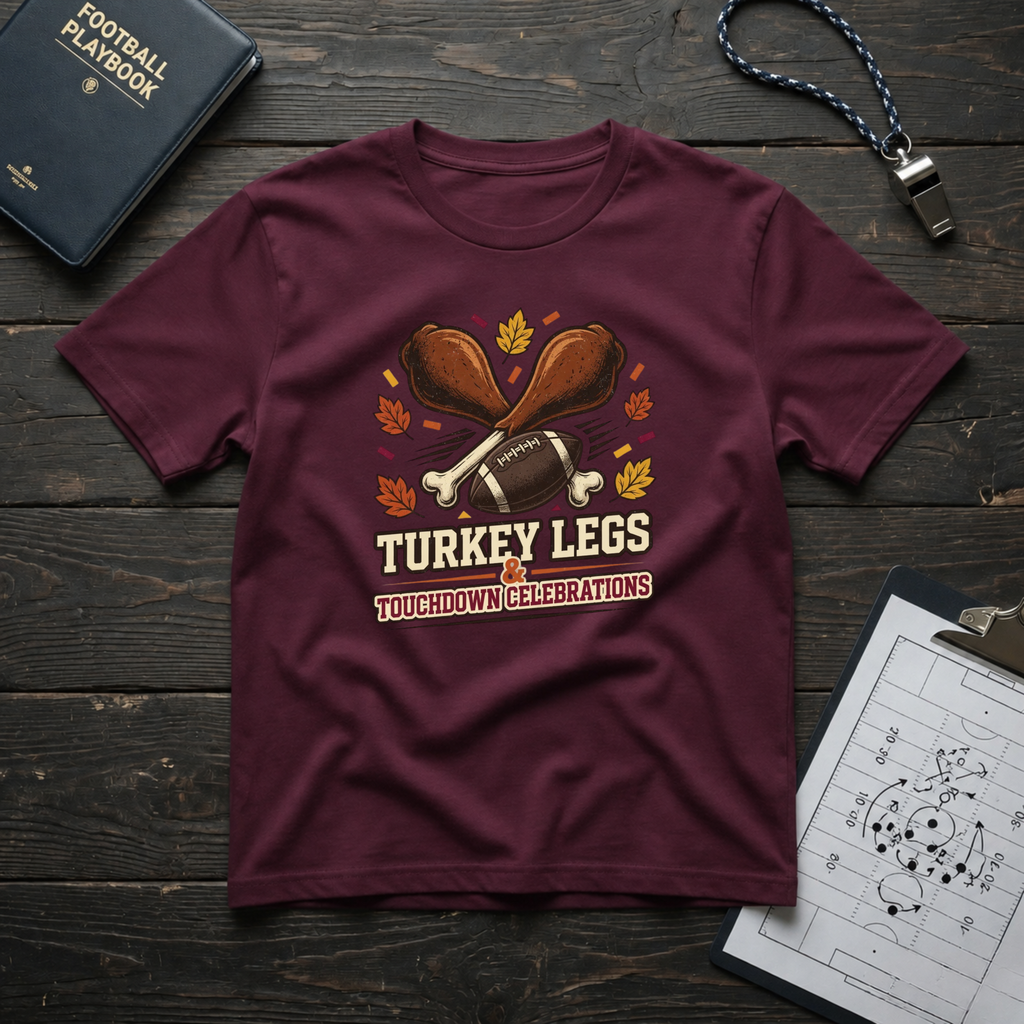 Turkey Legs & Touchdown Celebrations T-Shirt