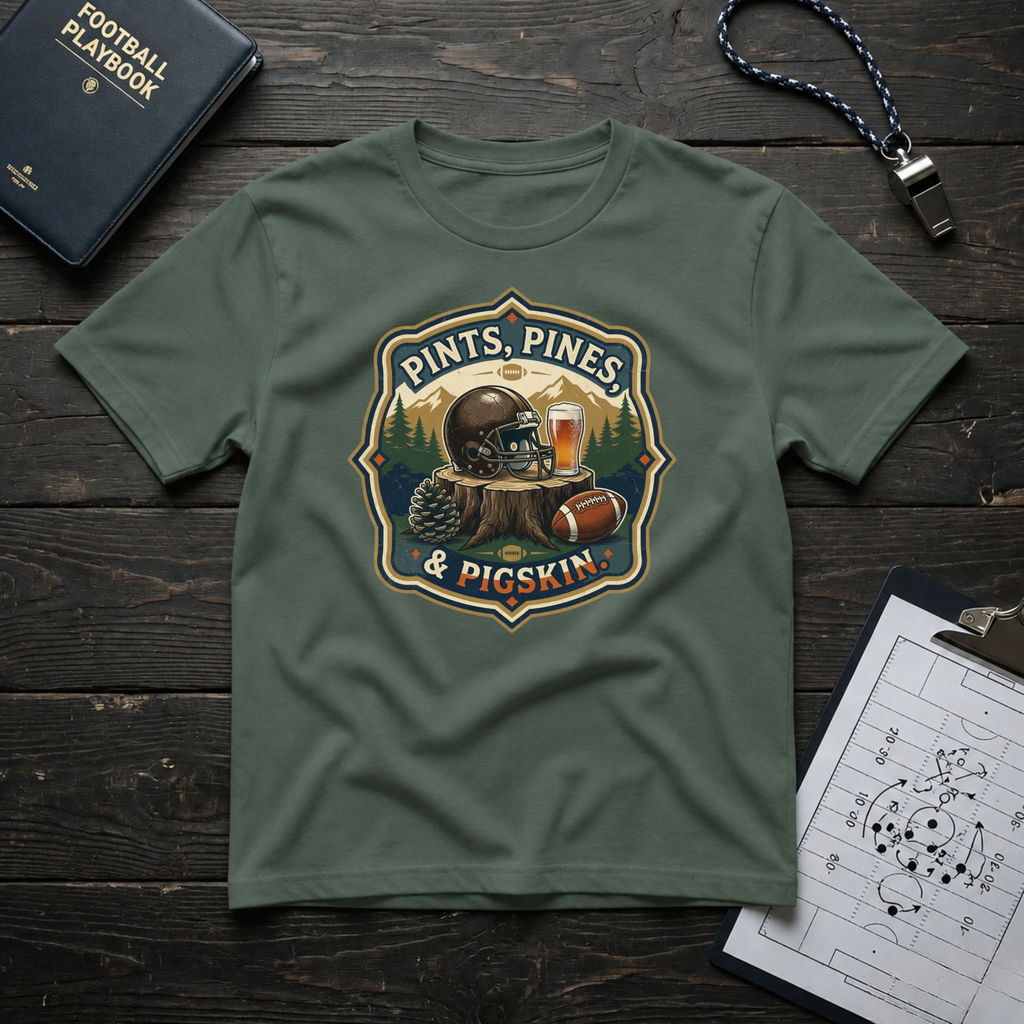 Pints, Pines & Pigskin T-Shirt