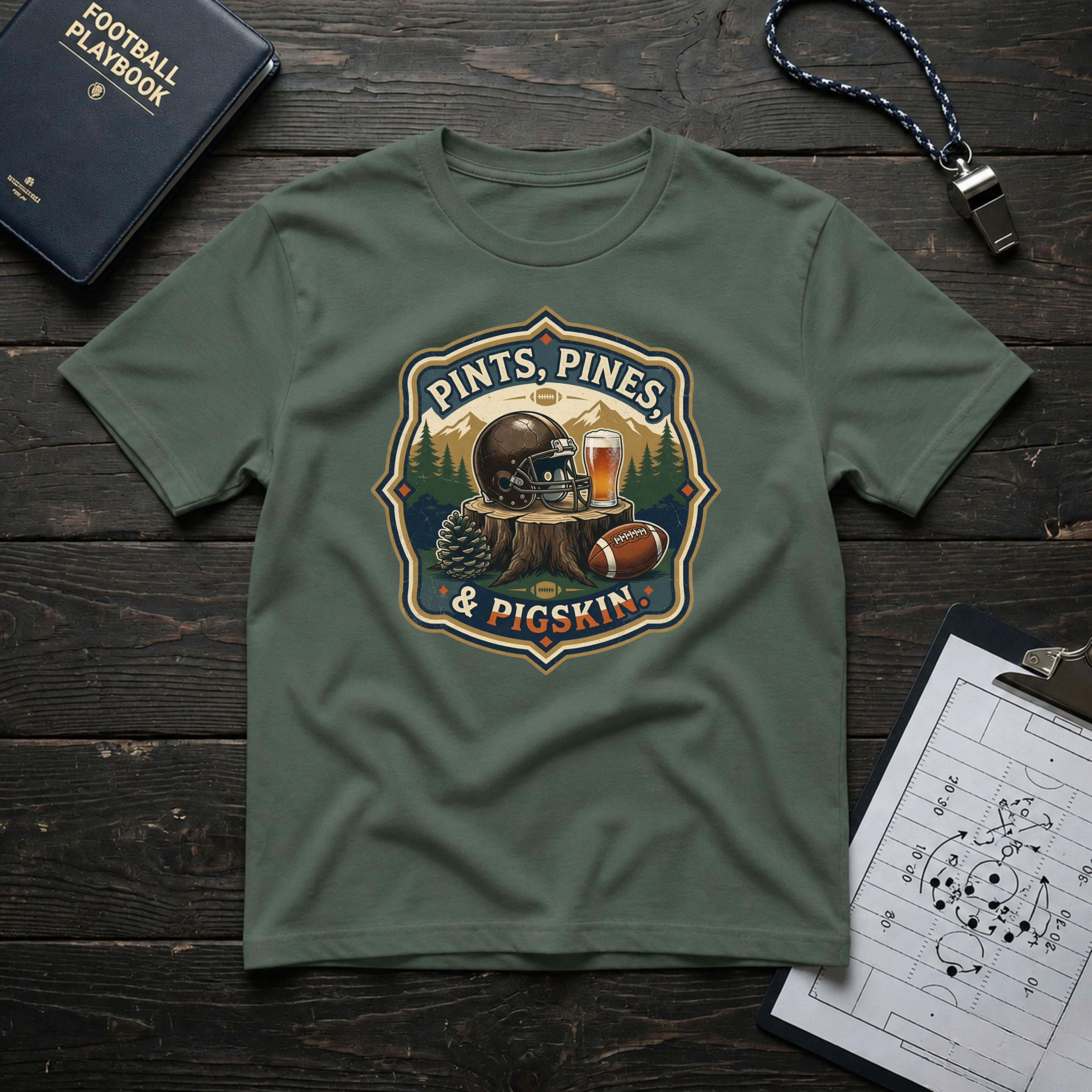 Pints, Pines & Pigskin T-Shirt