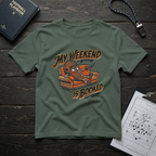 My Weekend Is Booked (Couch Football) T-Shirt
