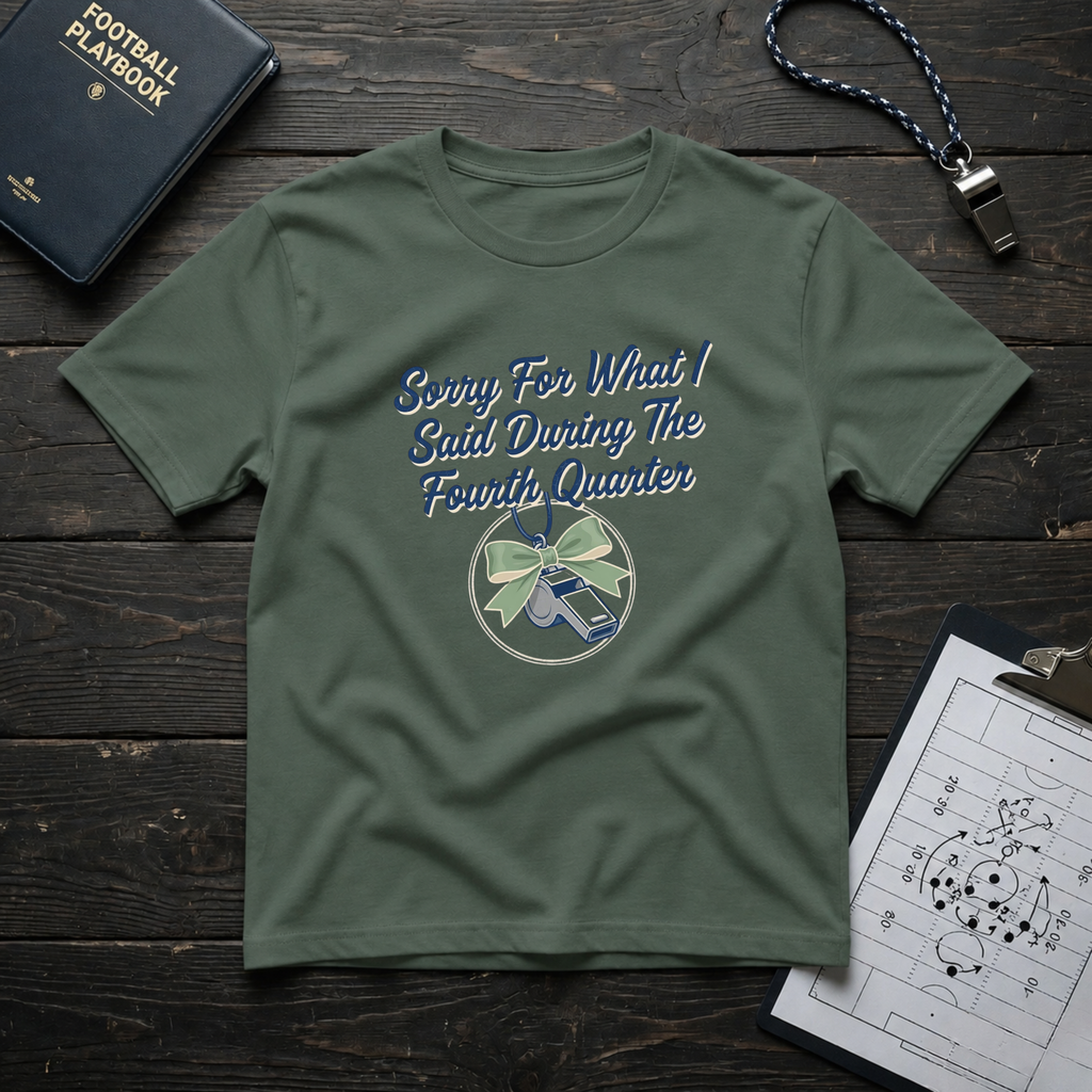Sorry For What I Said Fourth Quarter (Whistle) T-Shirt