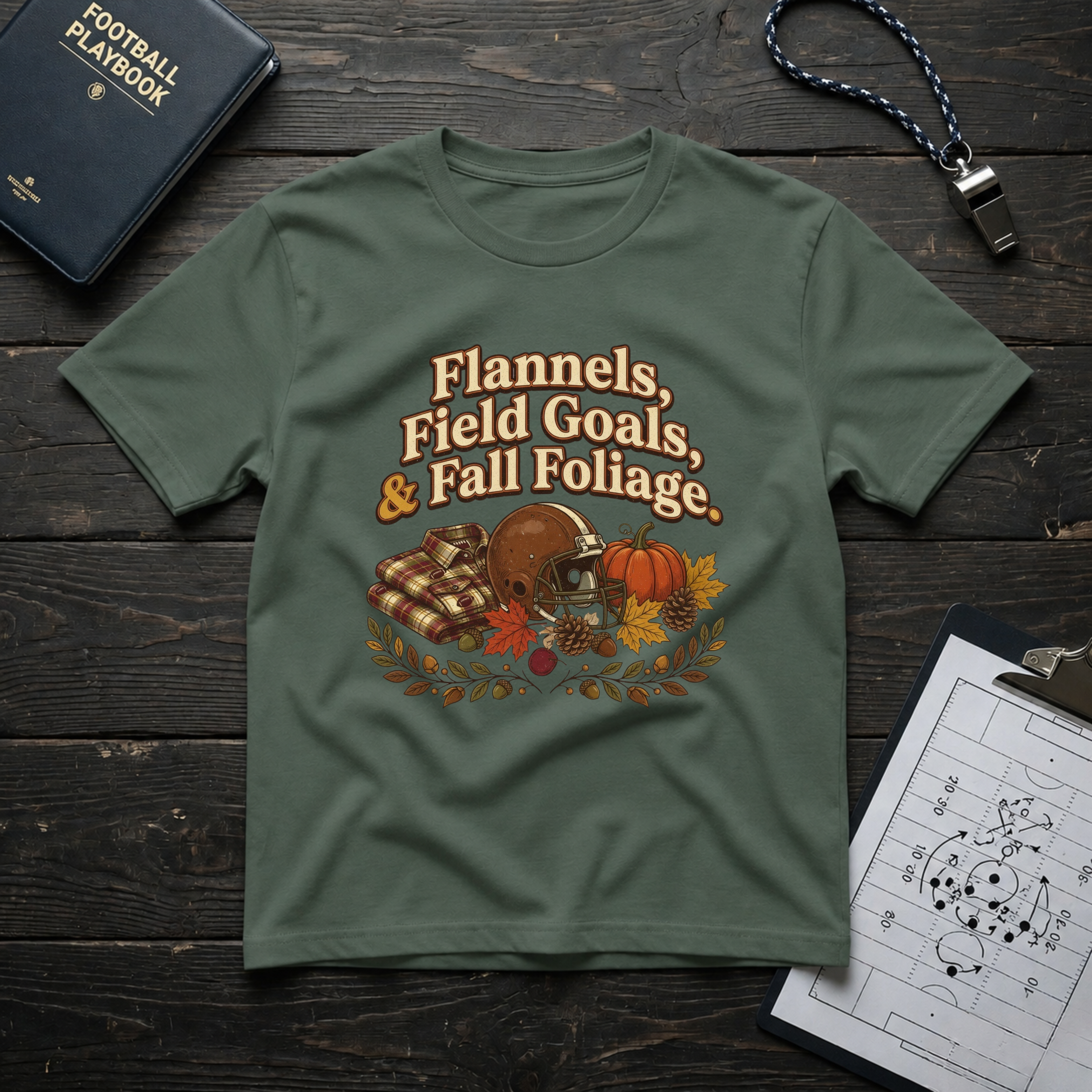 Flannels, Field Goals & Fall Foliage T-Shirt