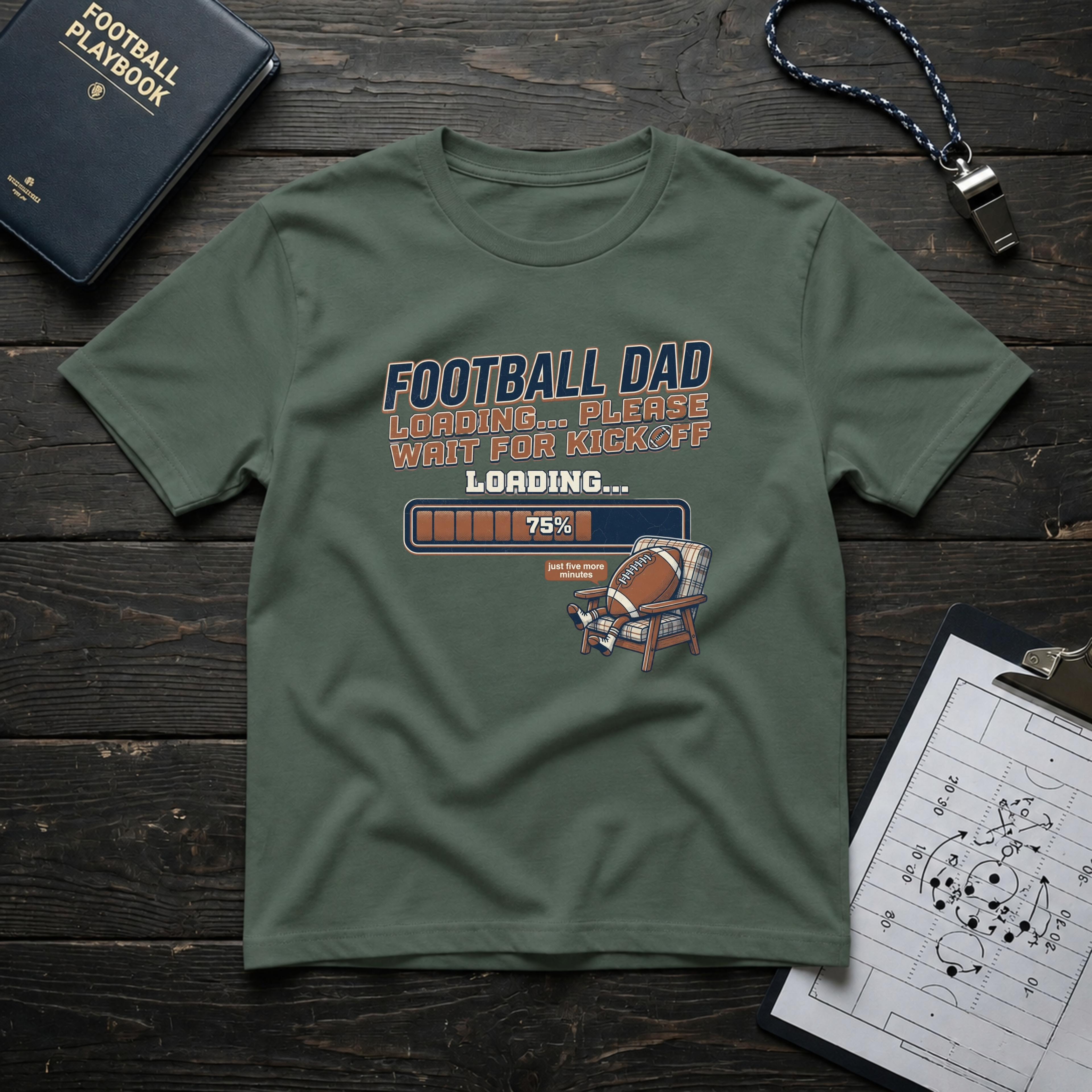 Football Dad Loading T-Shirt