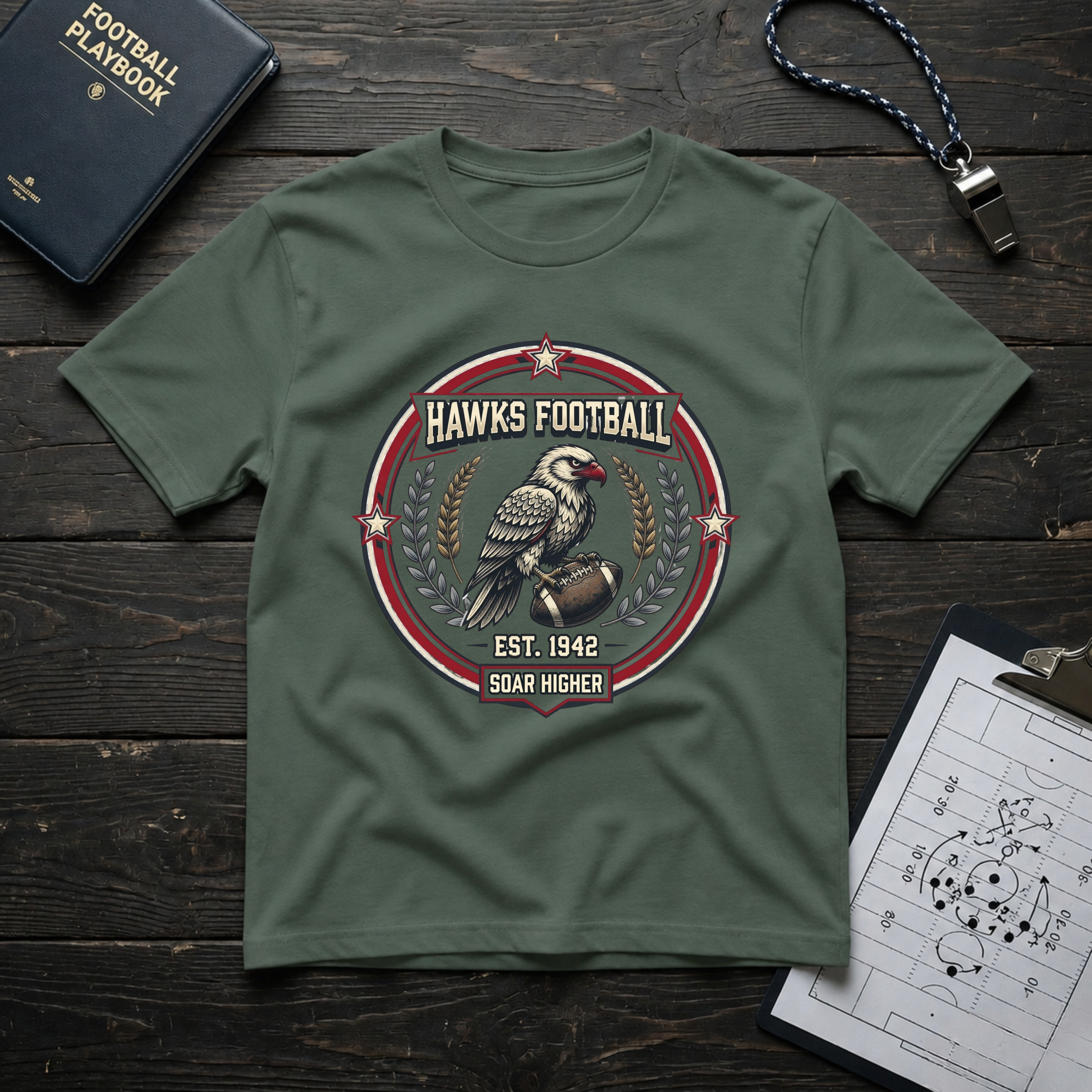 Hawks Football T-Shirt