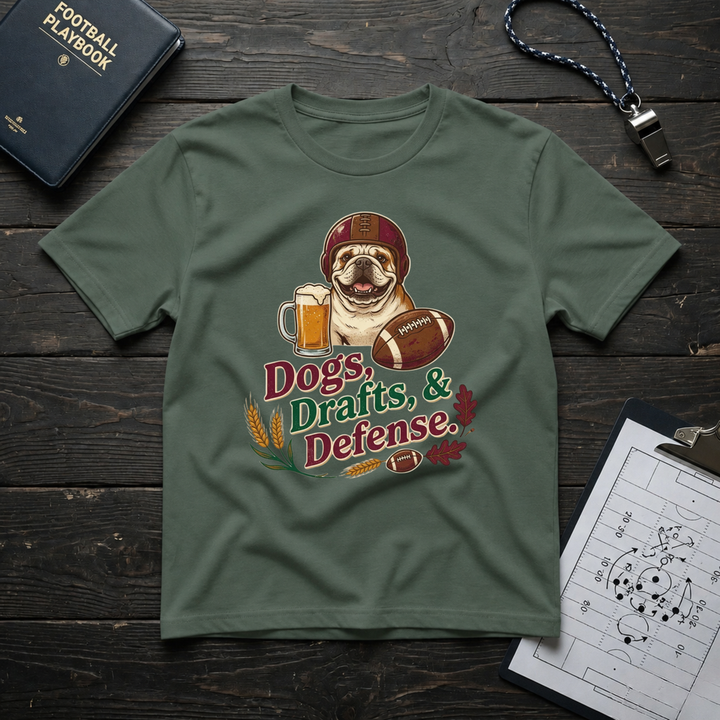 Dogs, Drafts & Defense T-Shirt
