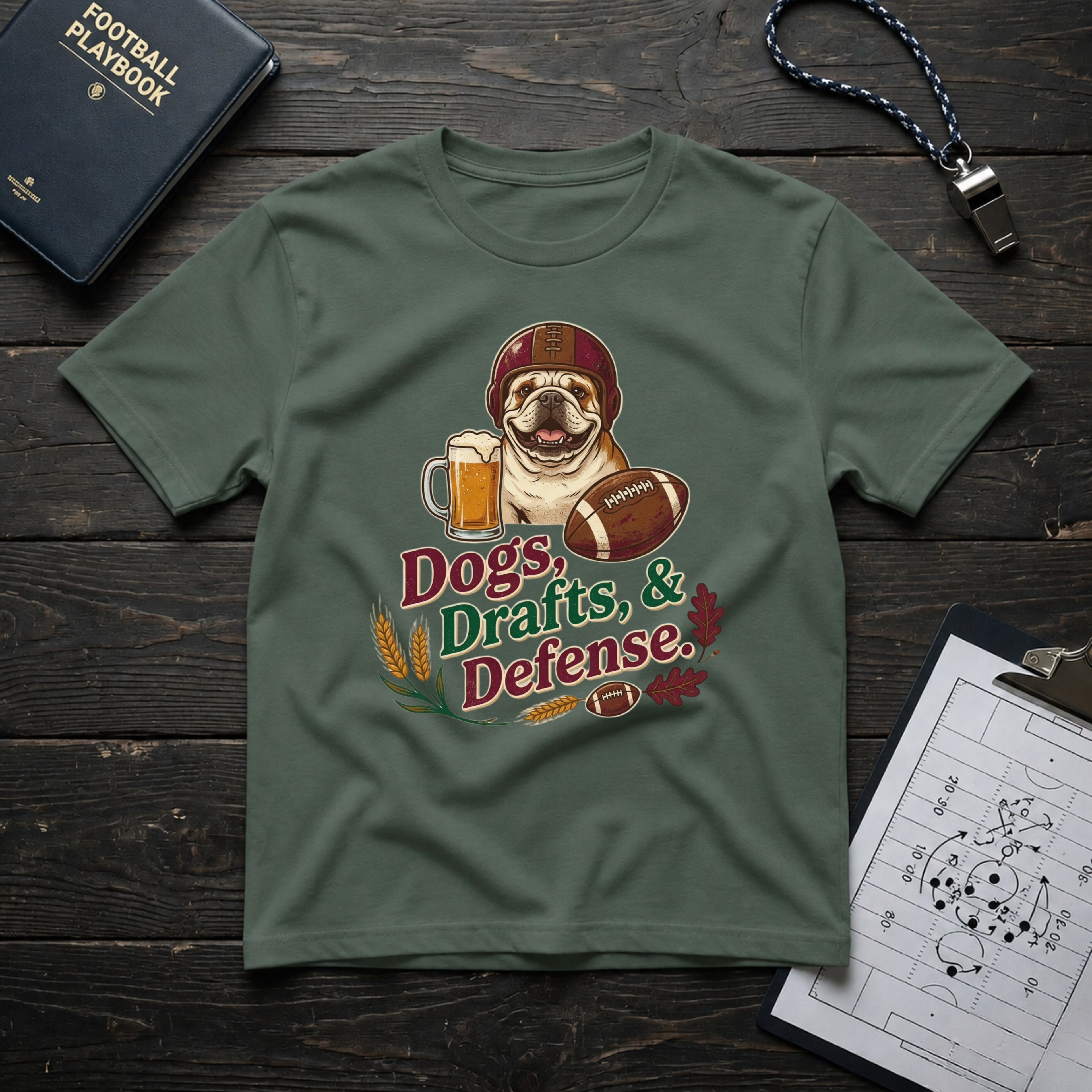 Dogs, Drafts & Defense T-Shirt
