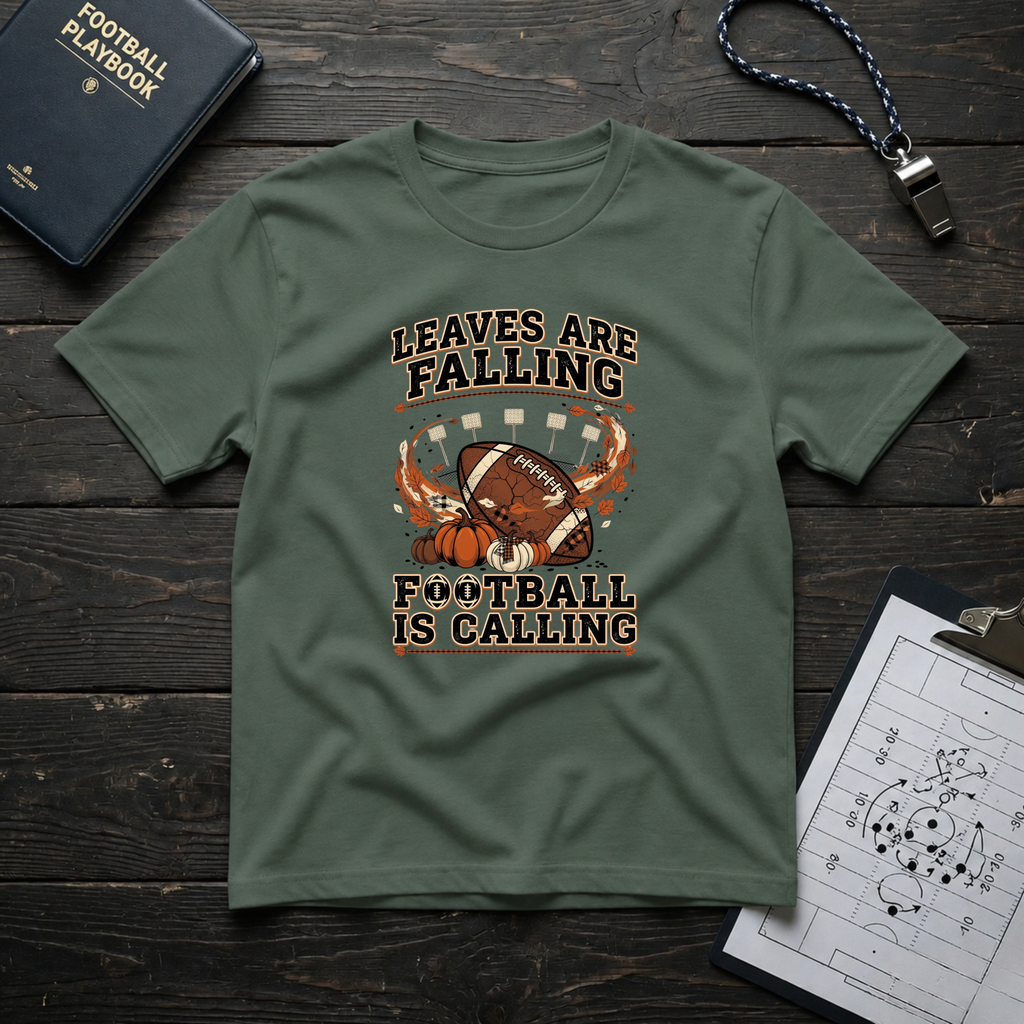 Leaves Are Falling Football Is Calling T-Shirt