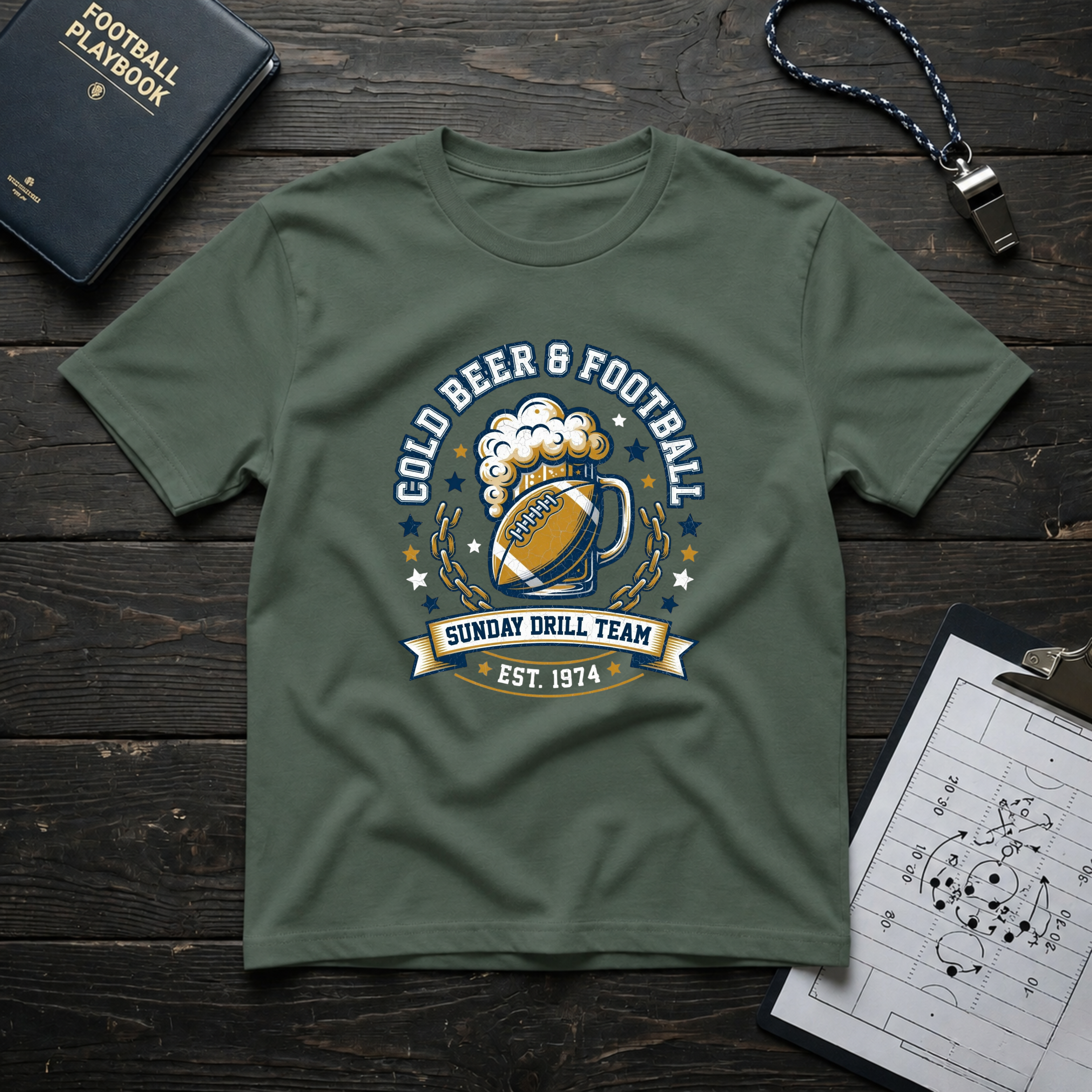 Cold Beer and Football T-Shirt