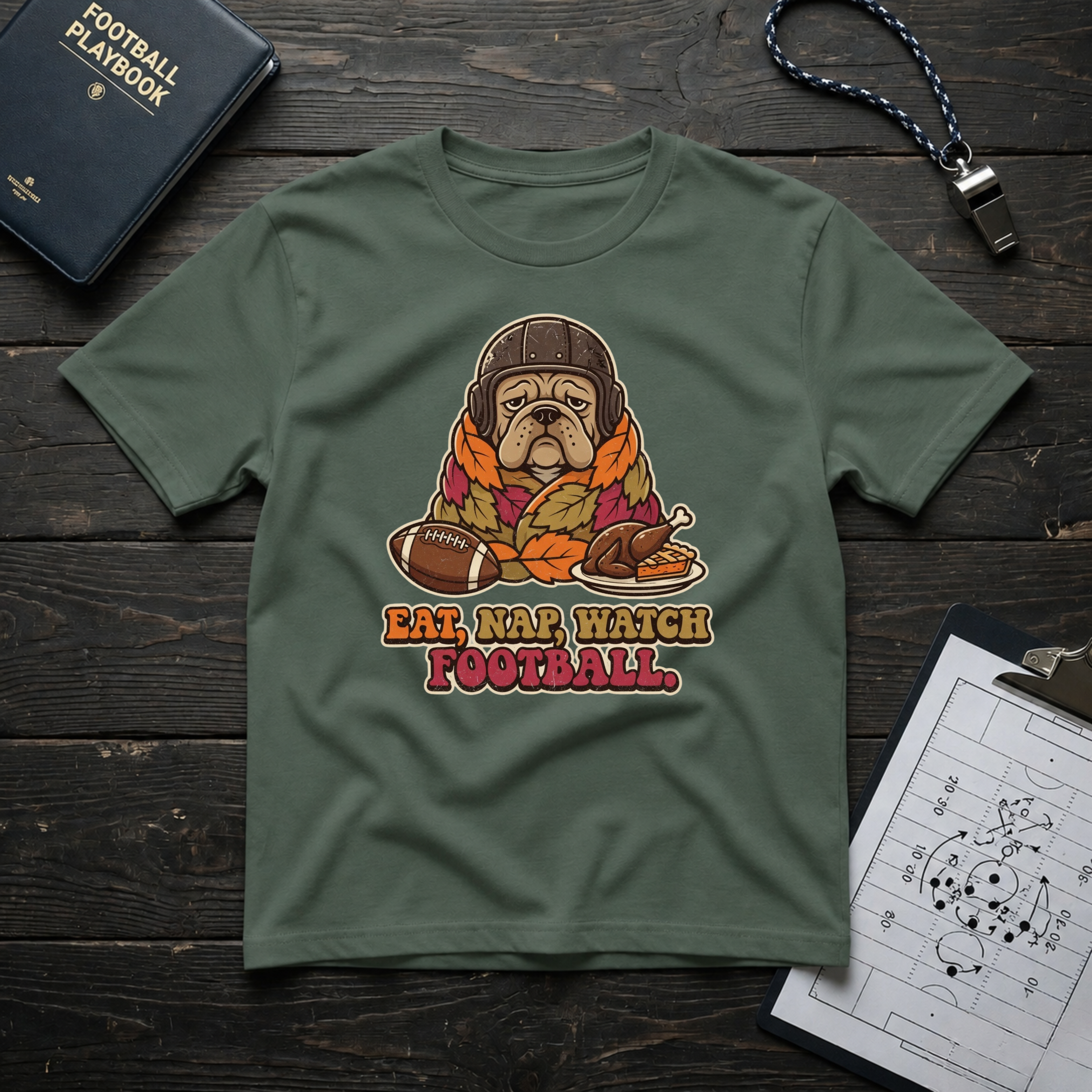 Eat, Nap, Watch Football T-Shirt