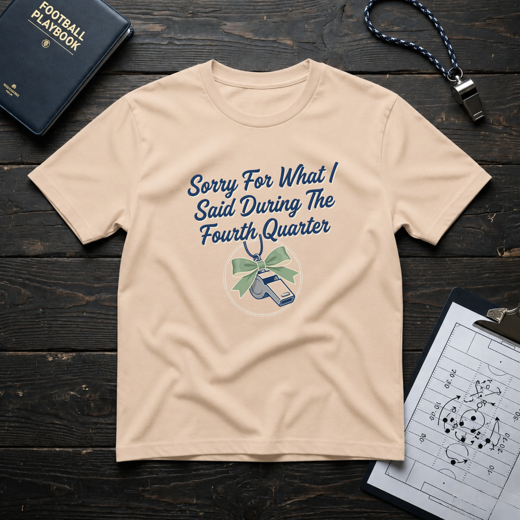 Sorry For What I Said Fourth Quarter (Whistle) T-Shirt