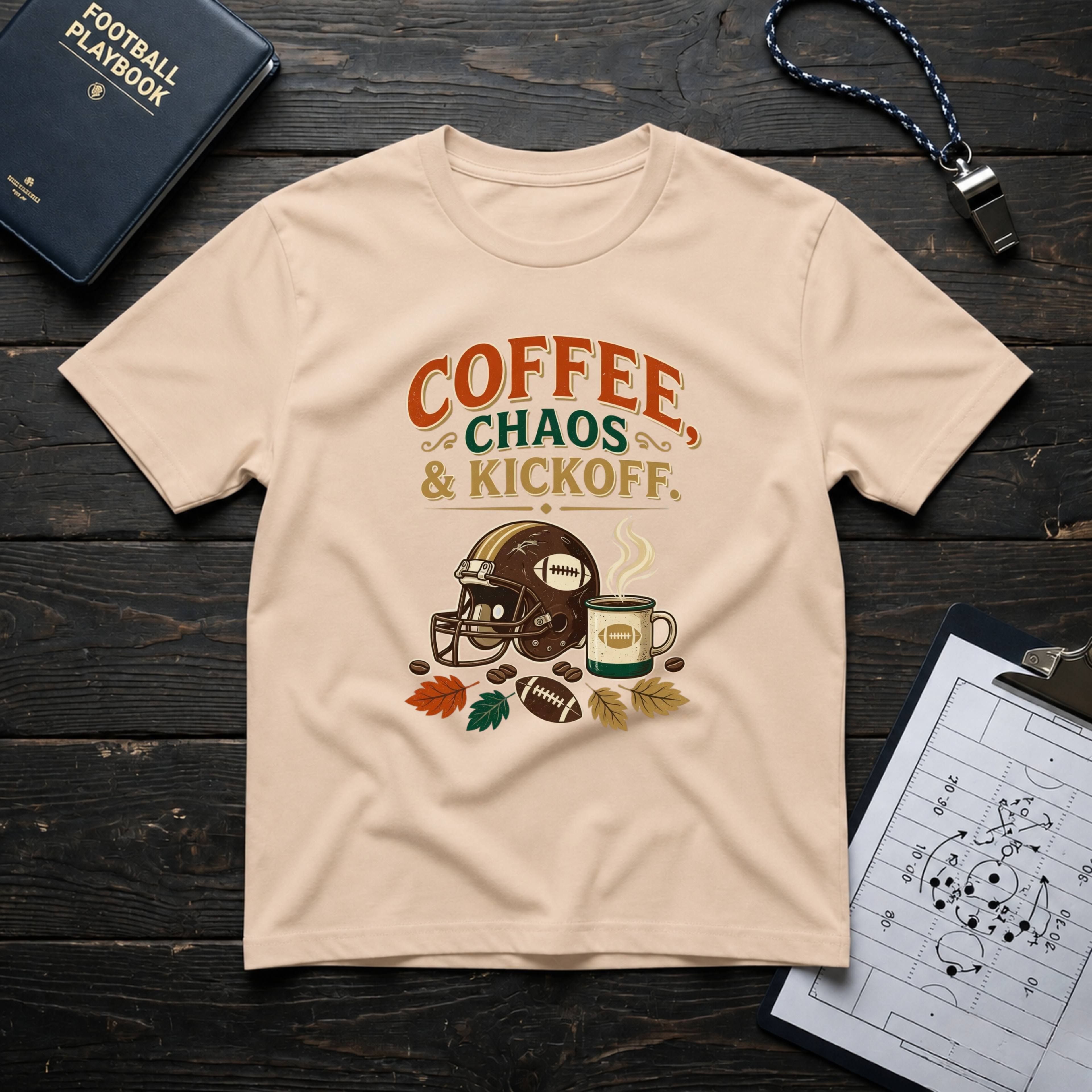 Coffee, Chaos & Kickoff T-Shirt