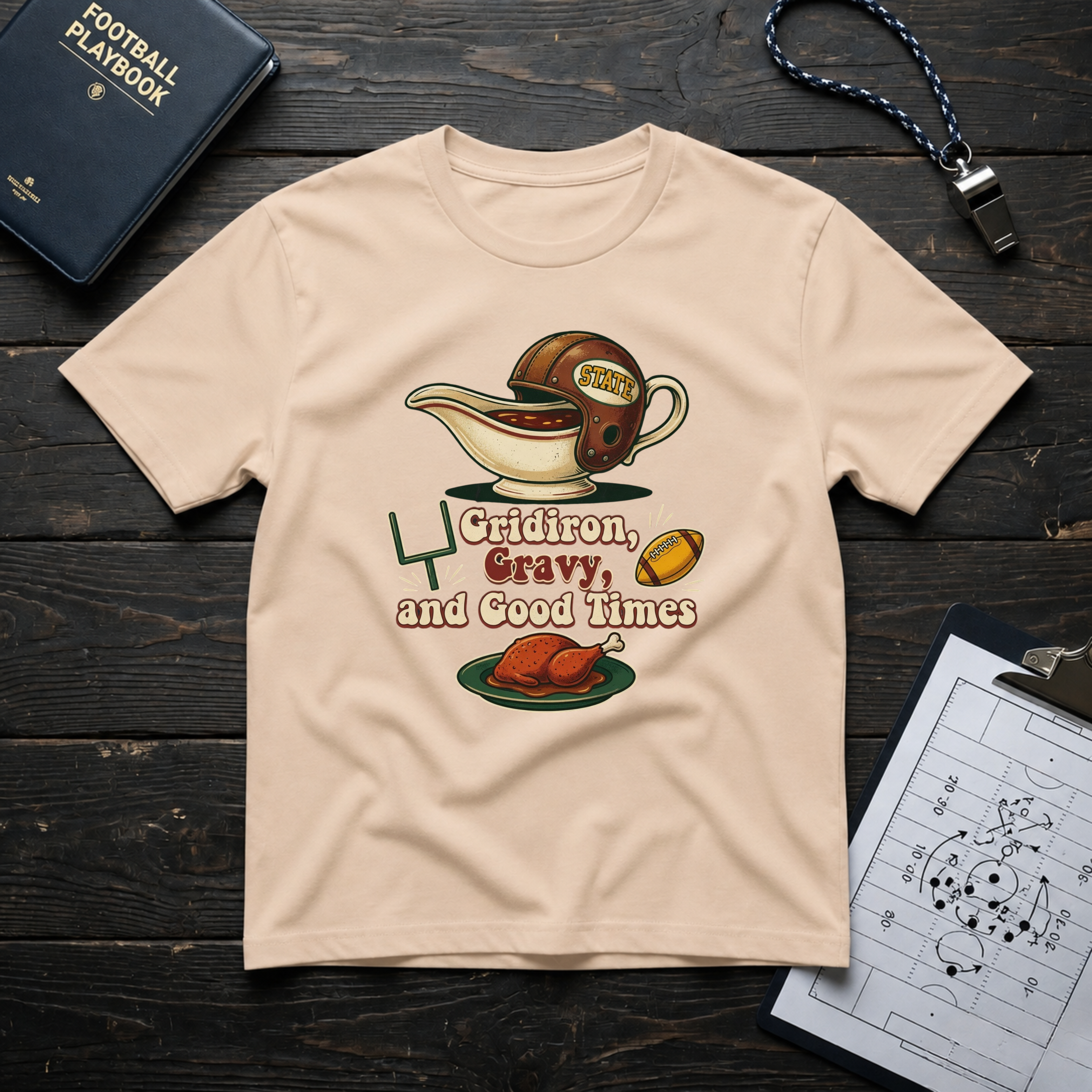 Gridiron, Gravy, and Good Times T-Shirt