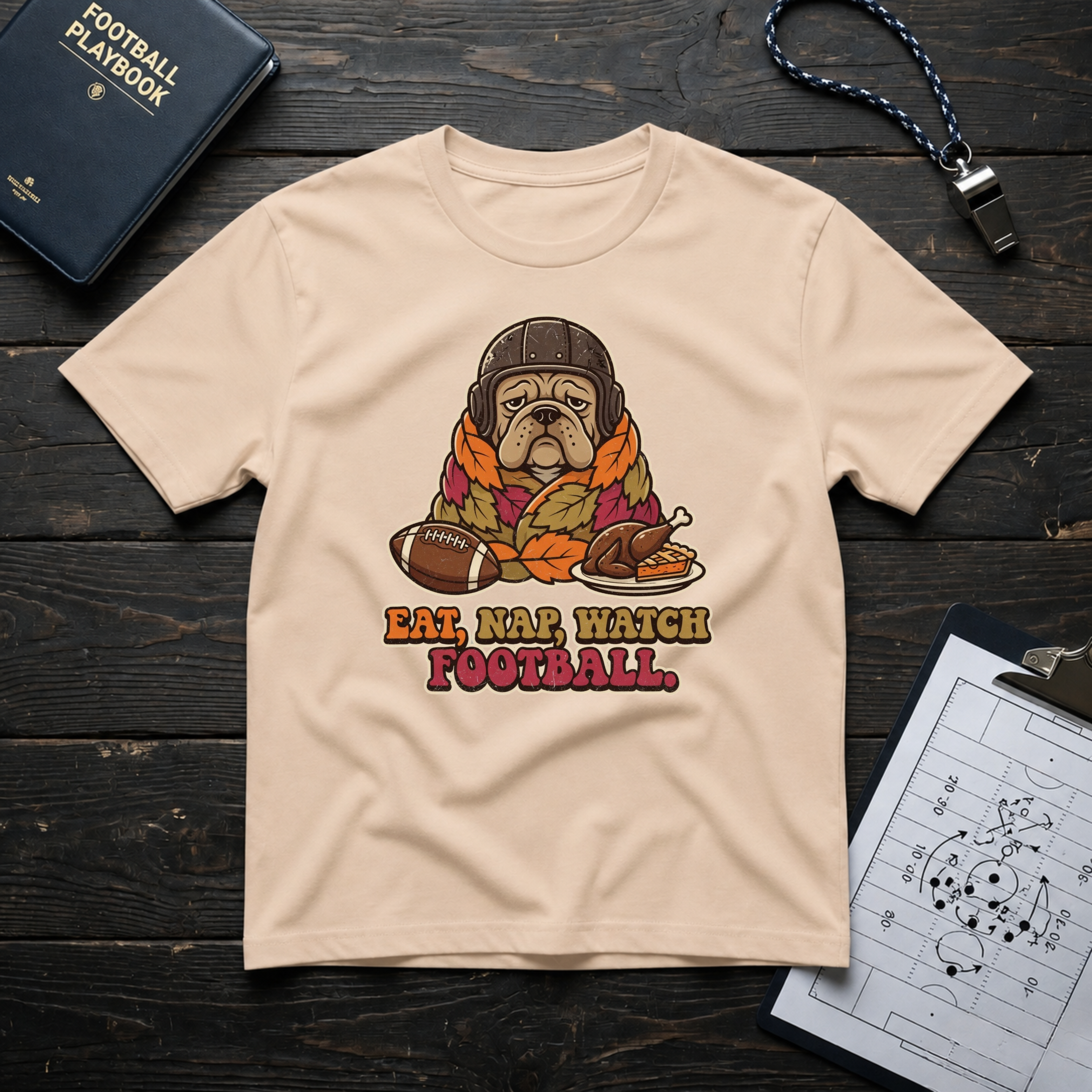 Eat, Nap, Watch Football T-Shirt