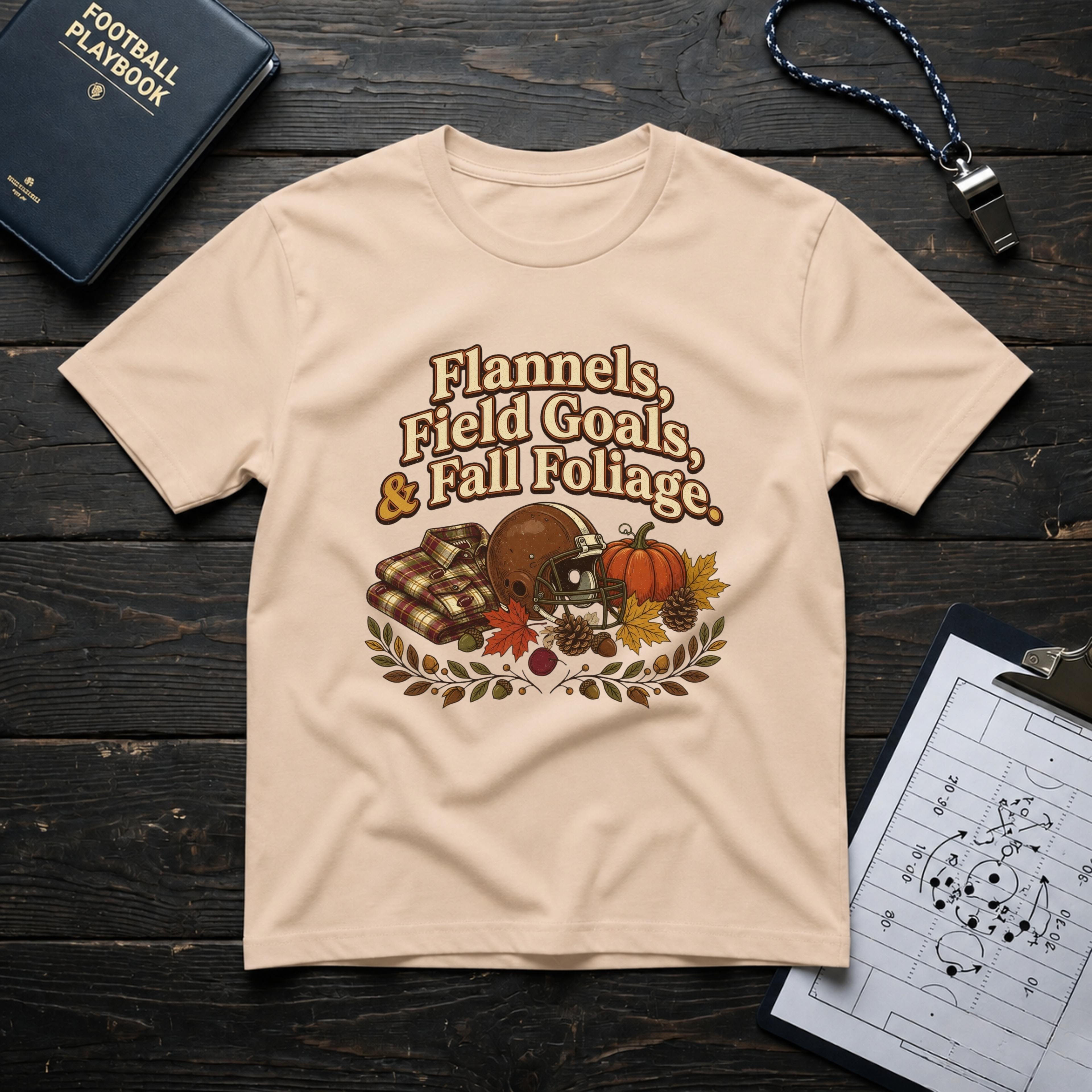 Flannels, Field Goals & Fall Foliage T-Shirt
