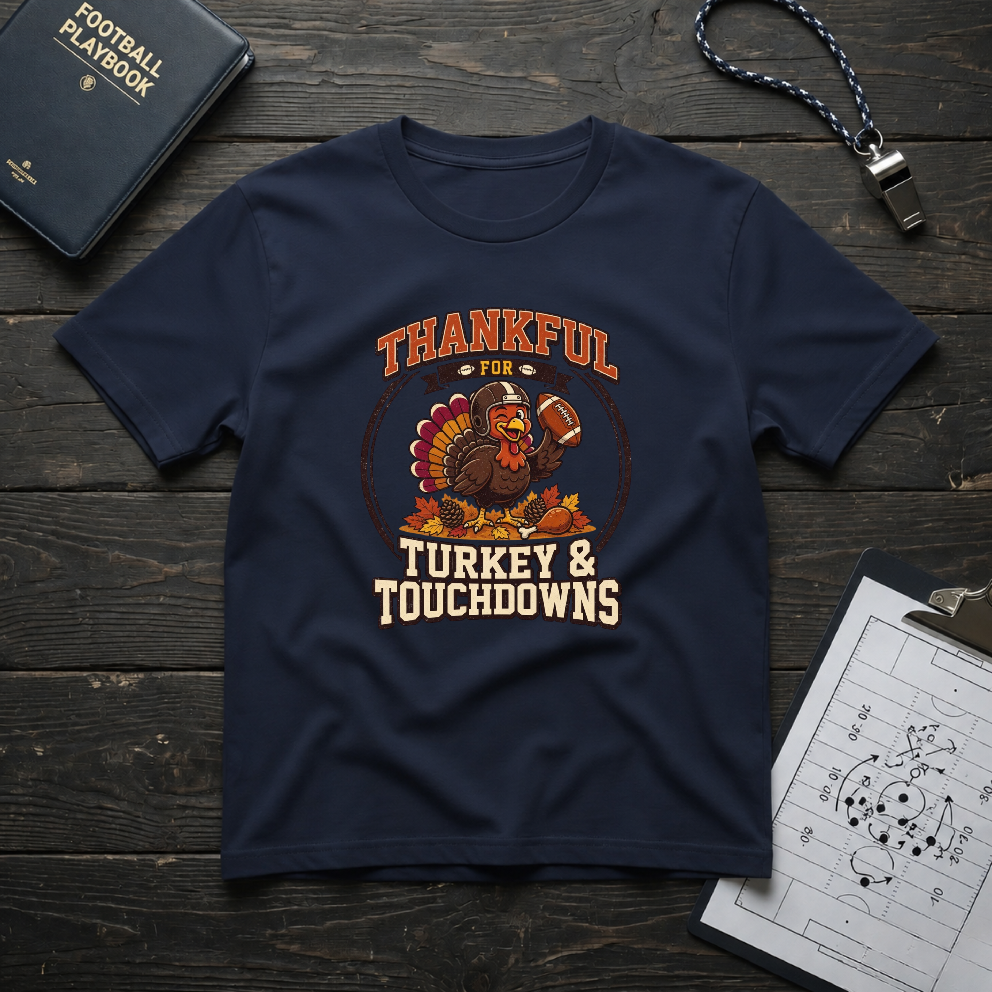Thankful for Turkey & Touchdowns T-Shirt