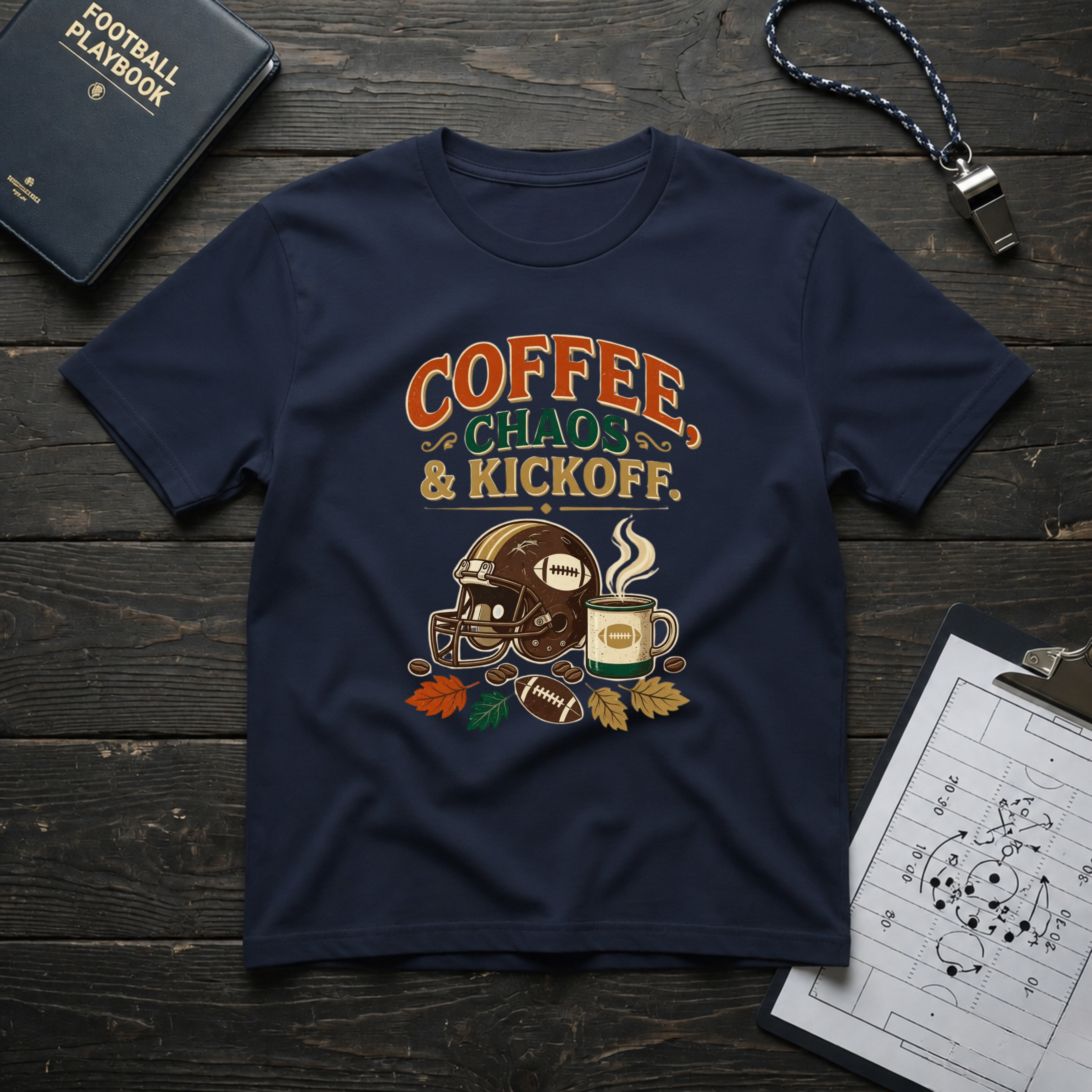 Coffee, Chaos & Kickoff T-Shirt