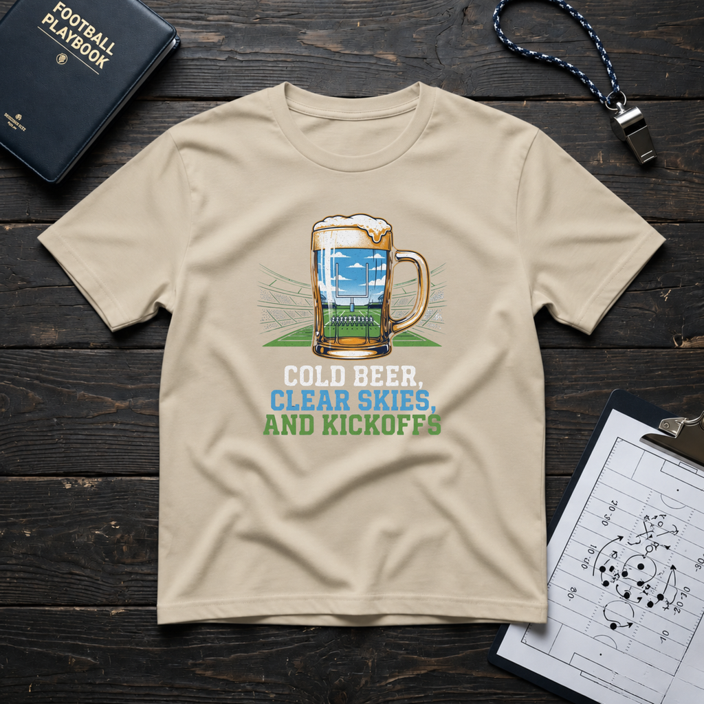 Cold Beer, Clear Skies, and Kickoffs T-Shirt