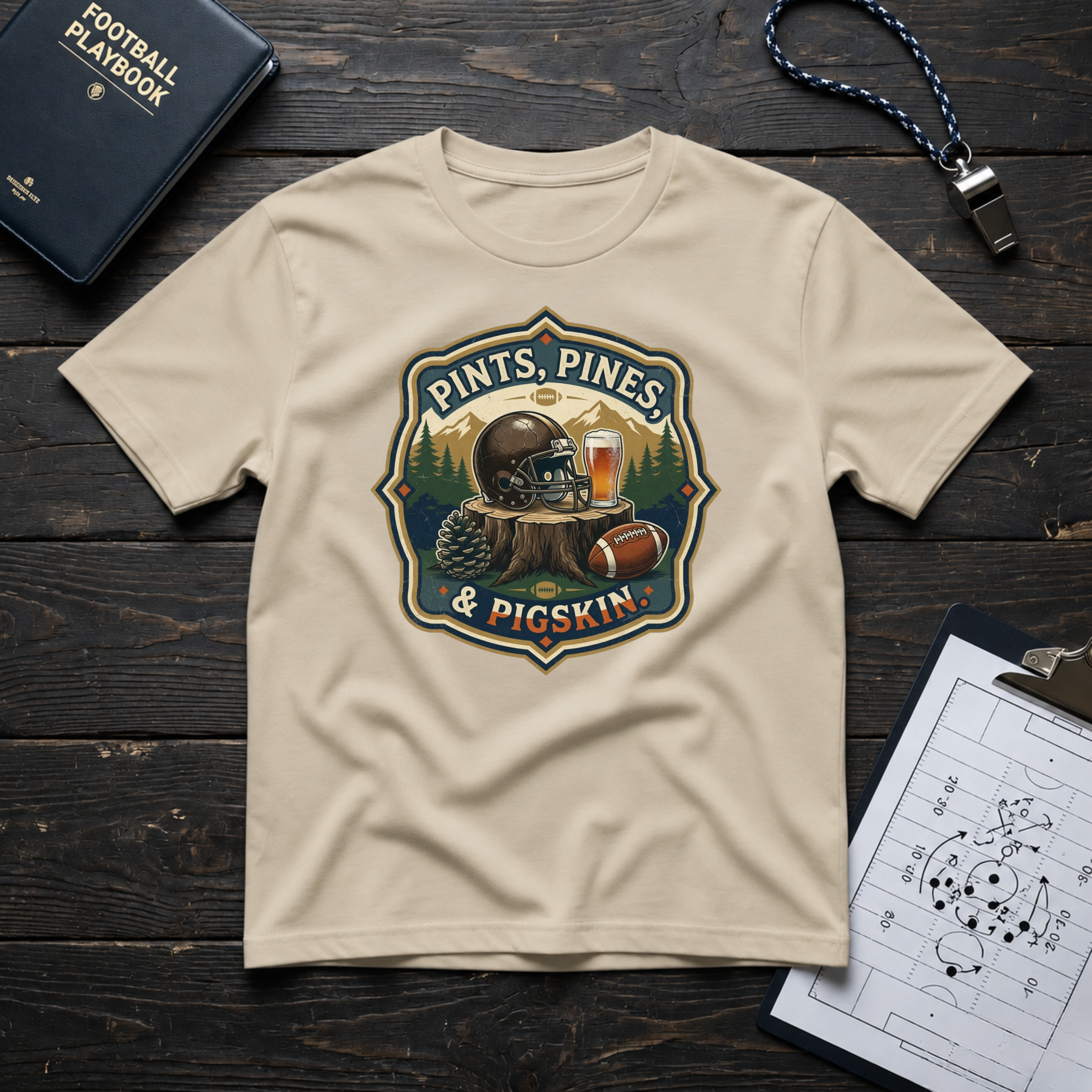 Pints, Pines & Pigskin T-Shirt