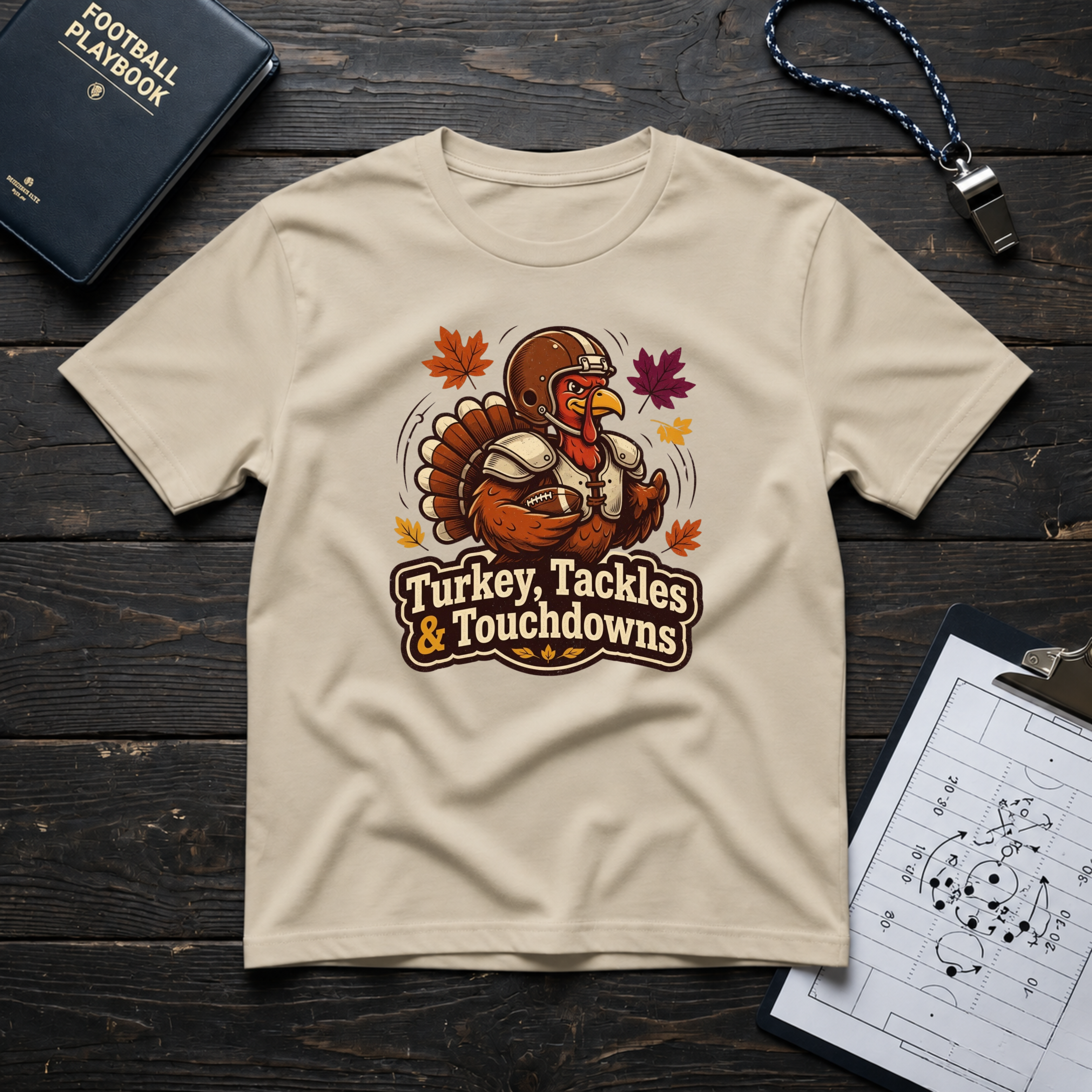 Turkey, Tackles & Touchdowns T-Shirt