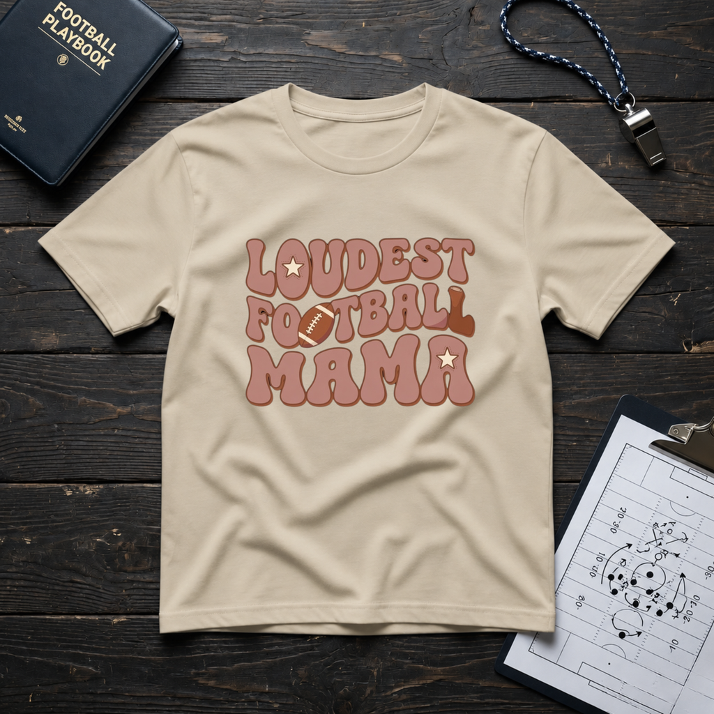 Loudest Football Mama T-Shirt