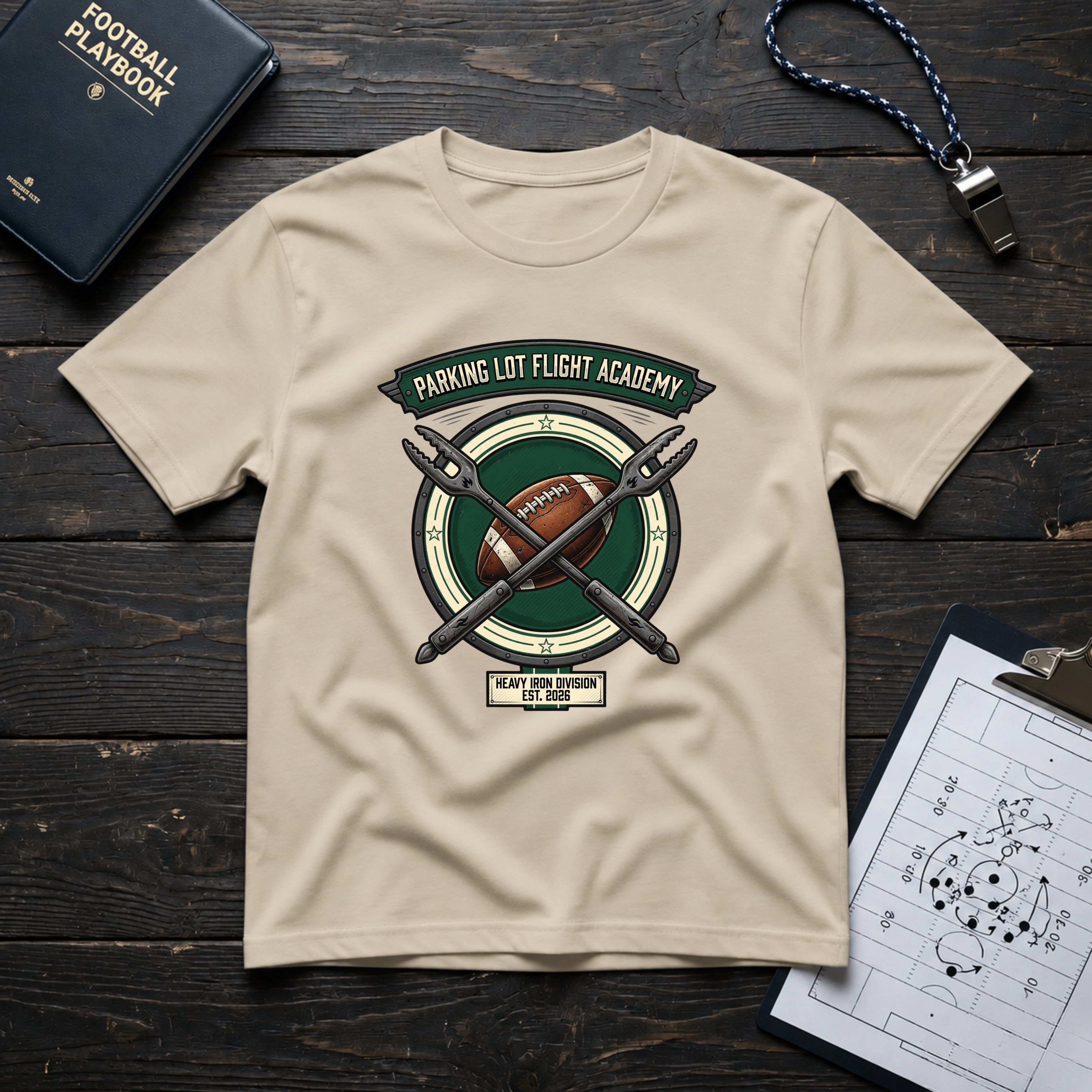 Parking Lot Flight Academy (Heavy Iron Division)  T-Shirt