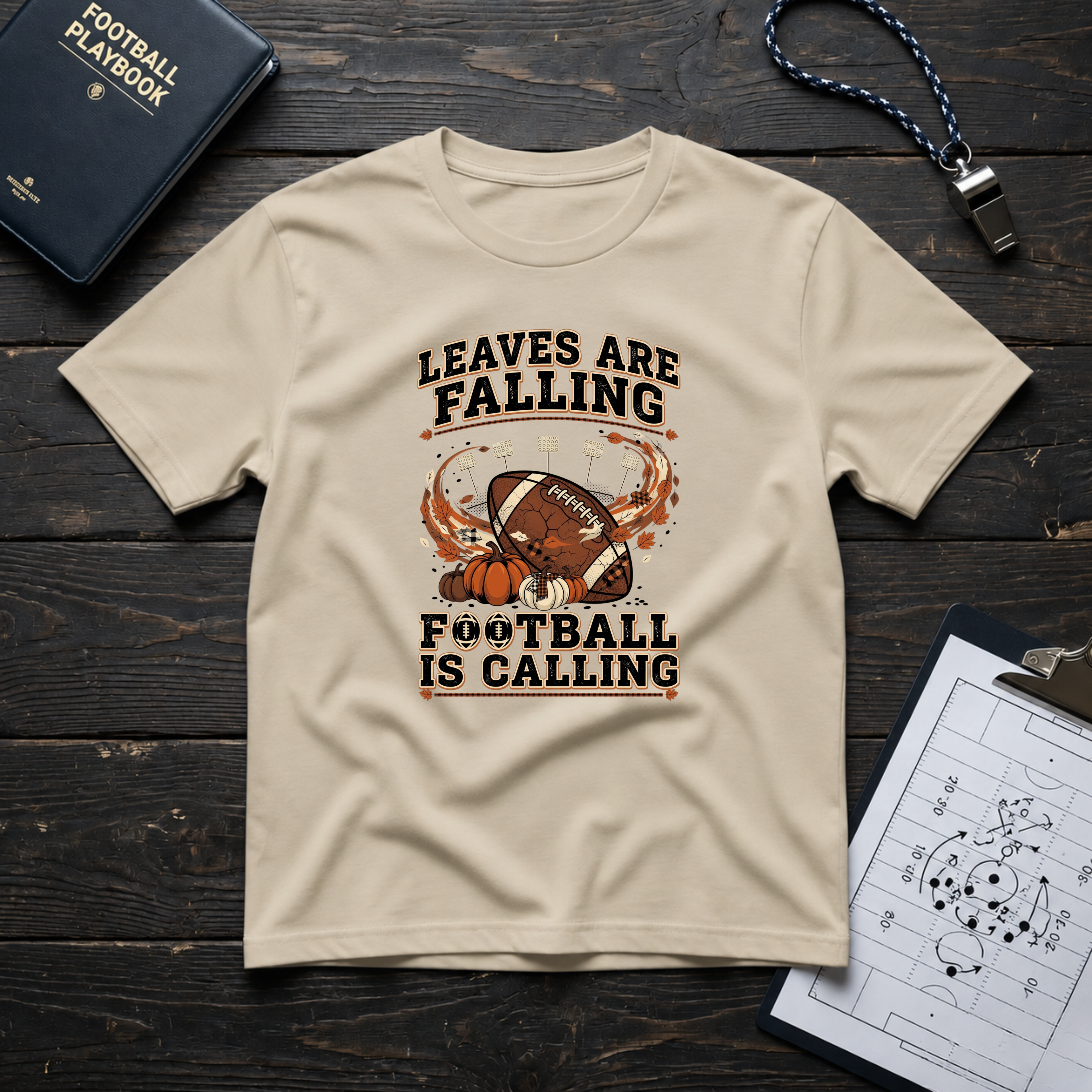 Leaves Are Falling Football Is Calling T-Shirt