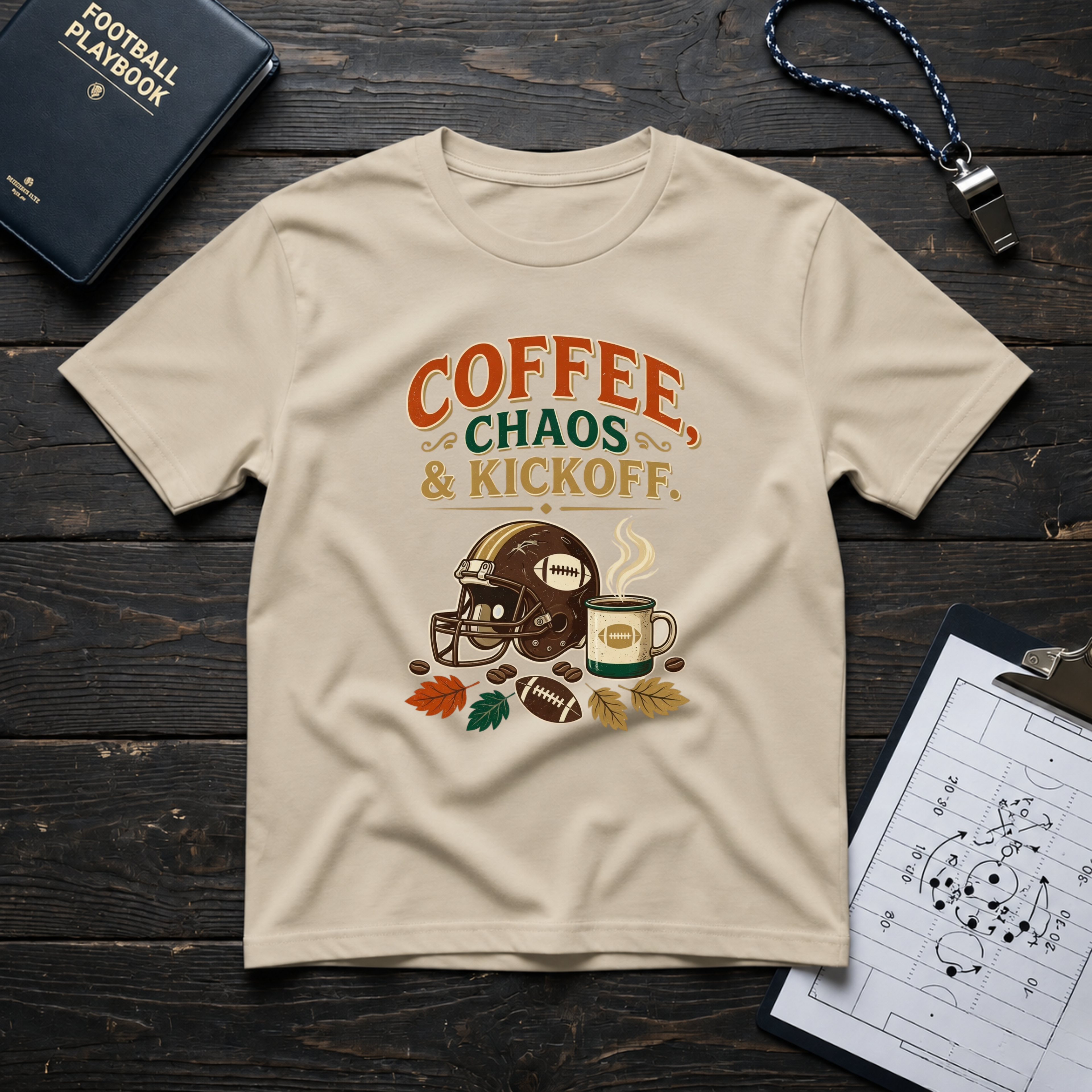 Coffee, Chaos & Kickoff T-Shirt