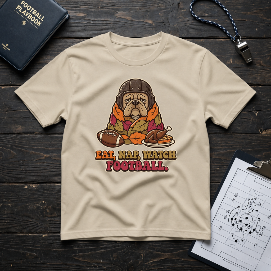 Eat, Nap, Watch Football T-Shirt
