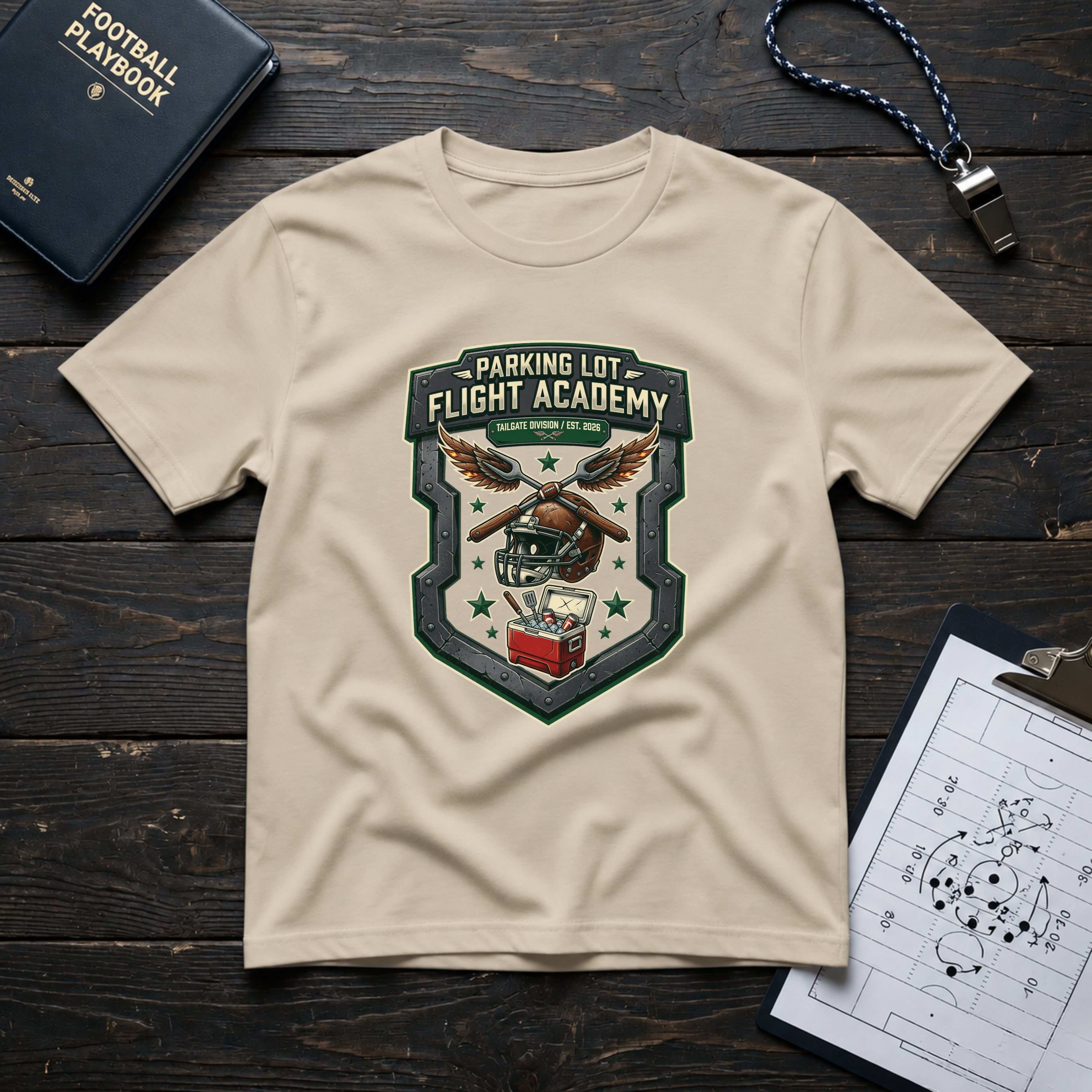 Parking Lot Flight Academy (Shield) T-Shirt