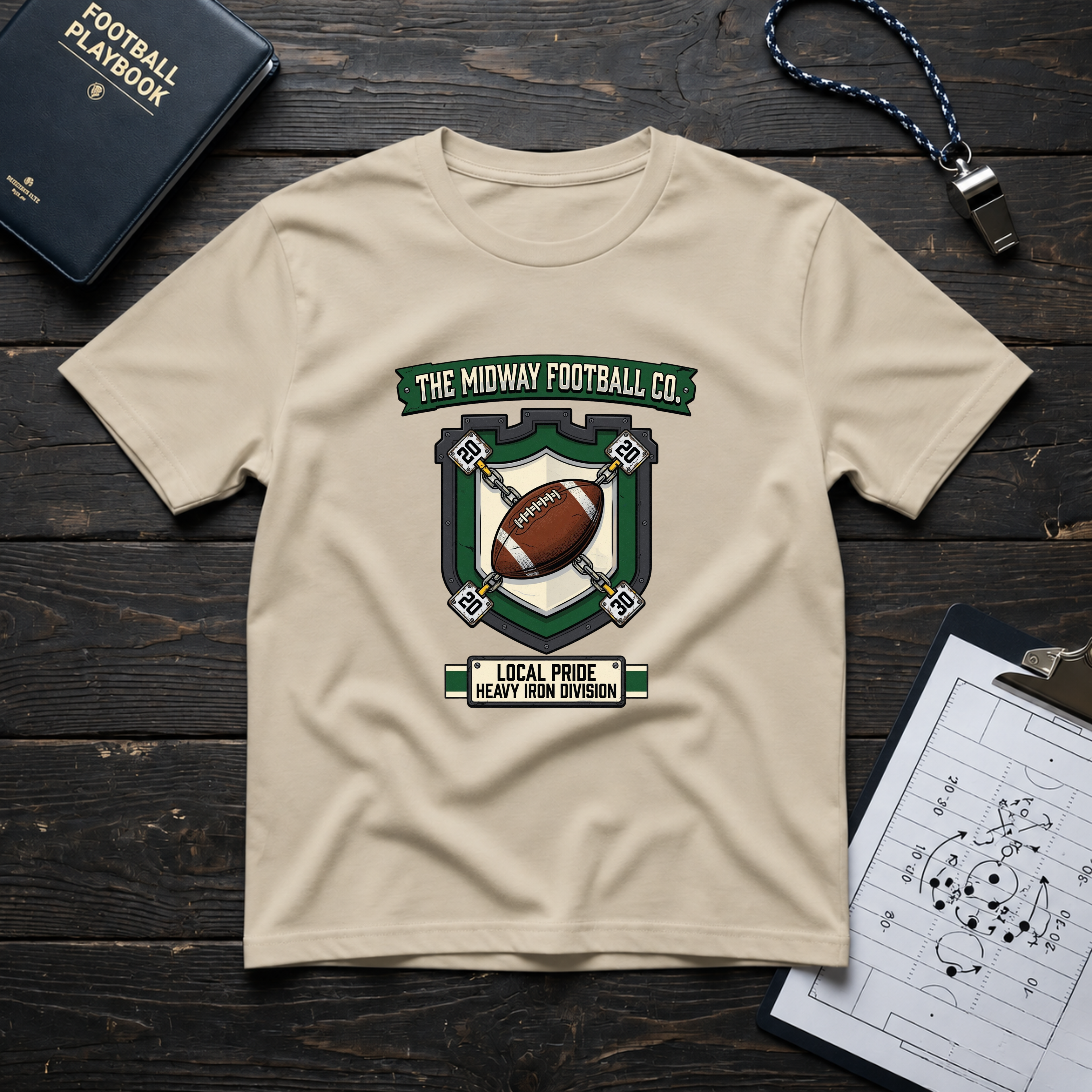 Midway Football Co (Shield) T-Shirt