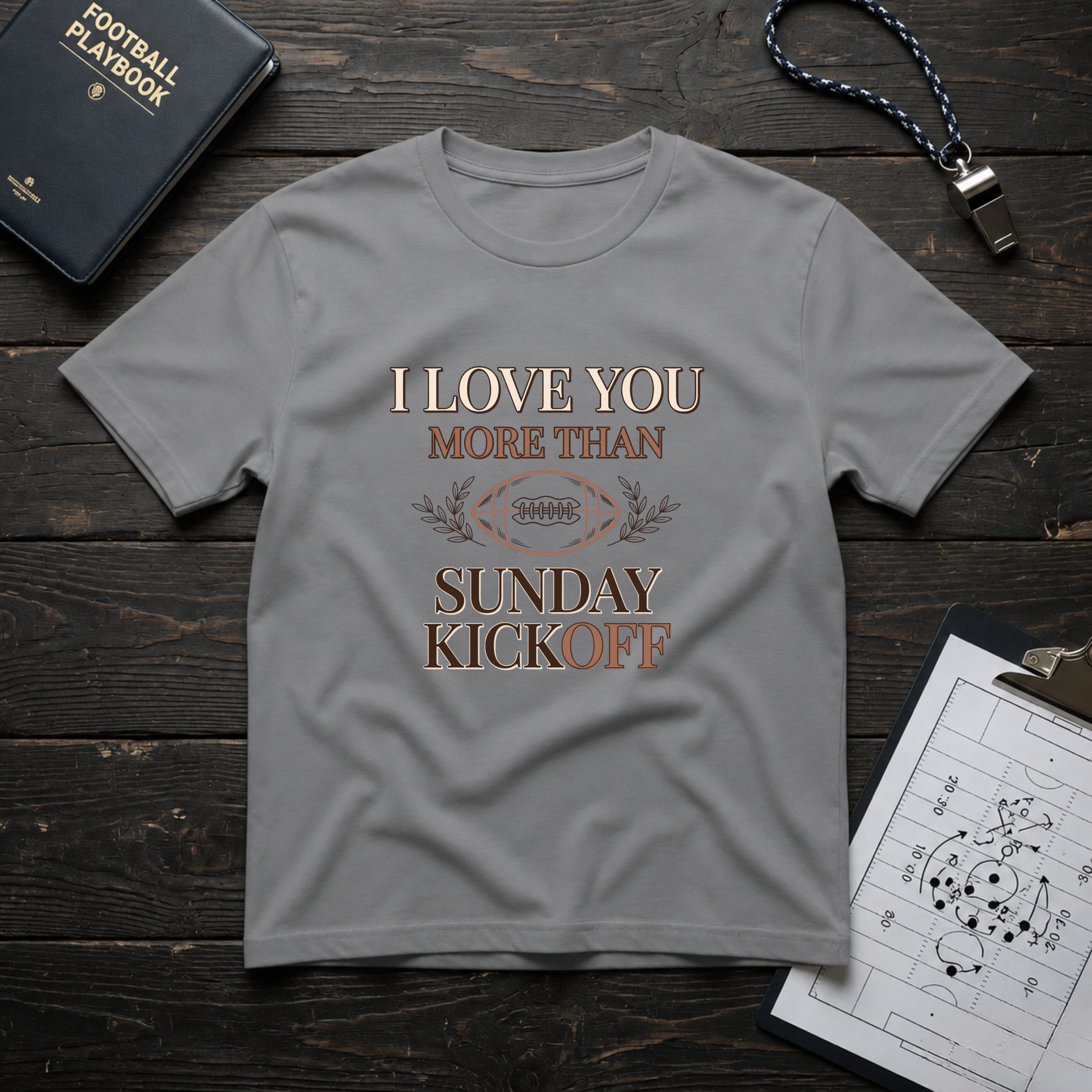 I Love You More Than Sunday Kickoff T-Shirt