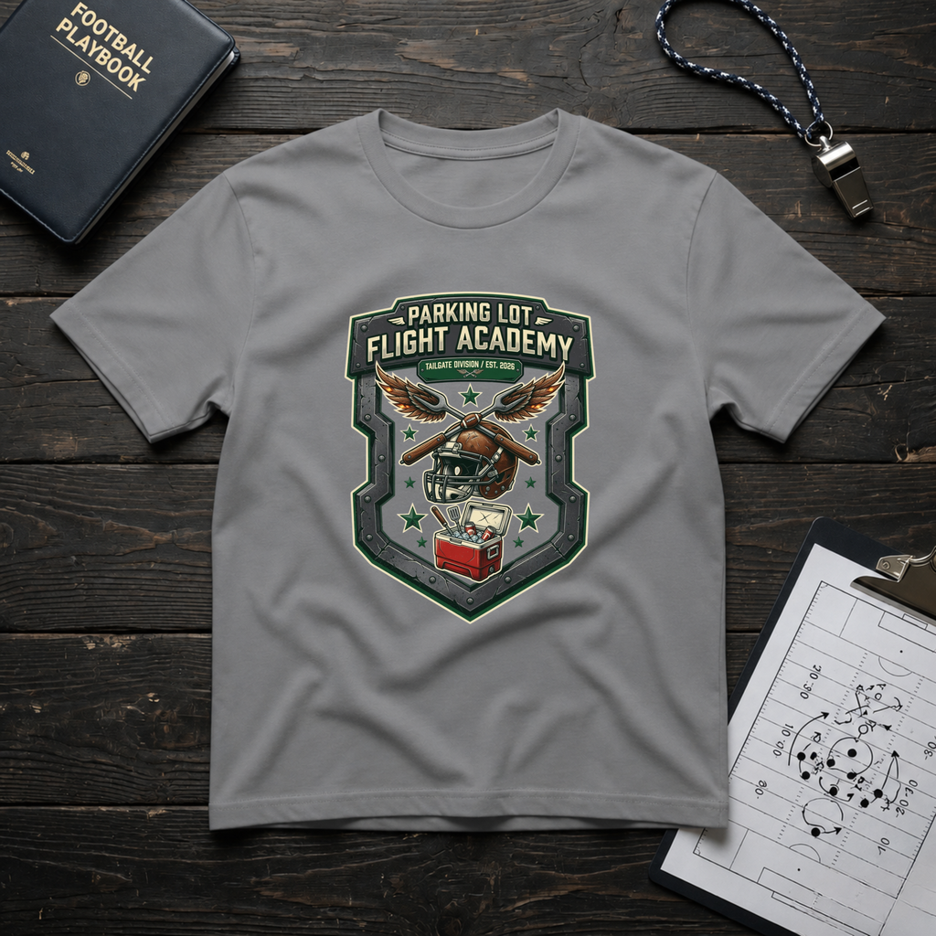 Parking Lot Flight Academy (Shield) T-Shirt