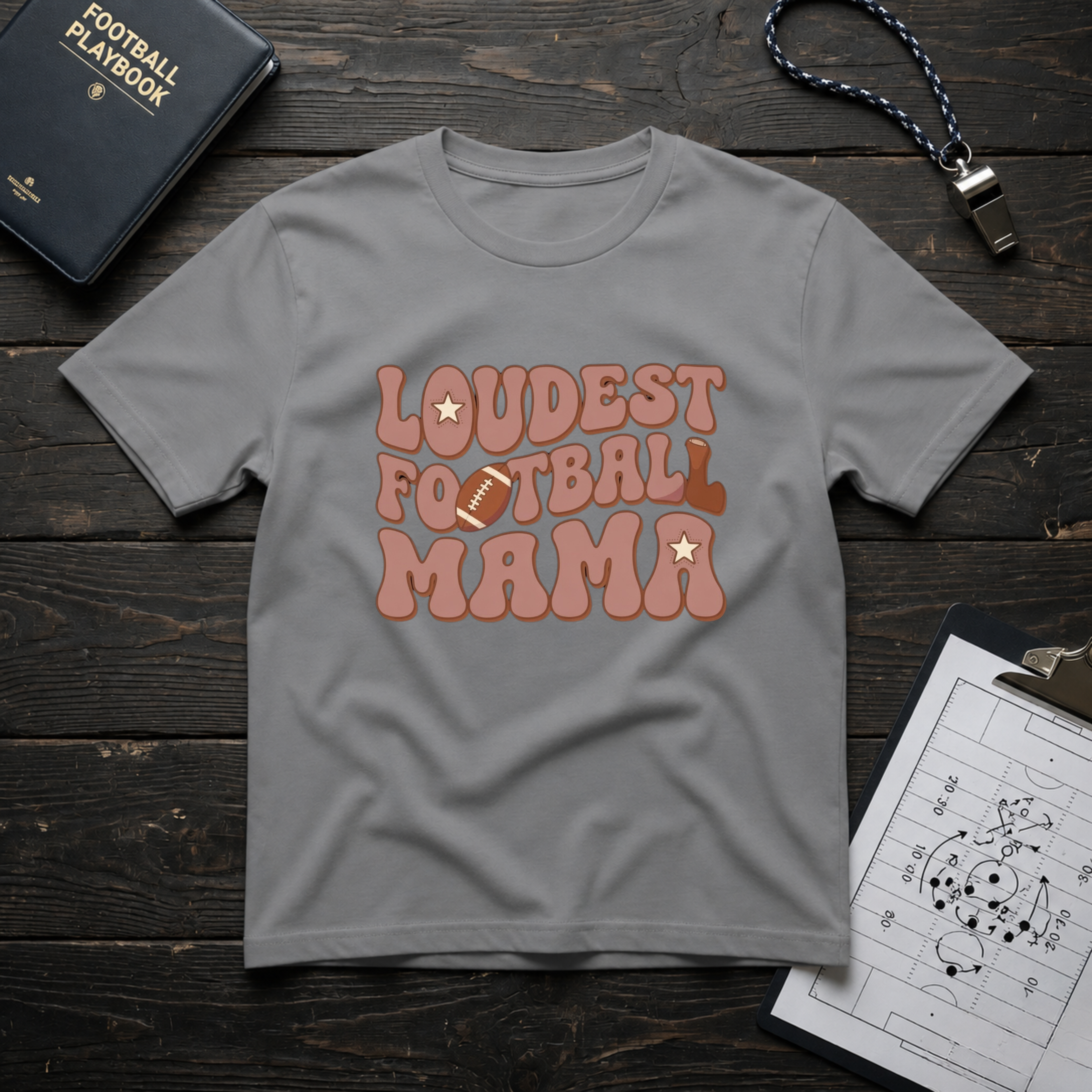 Loudest Football Mama T-Shirt