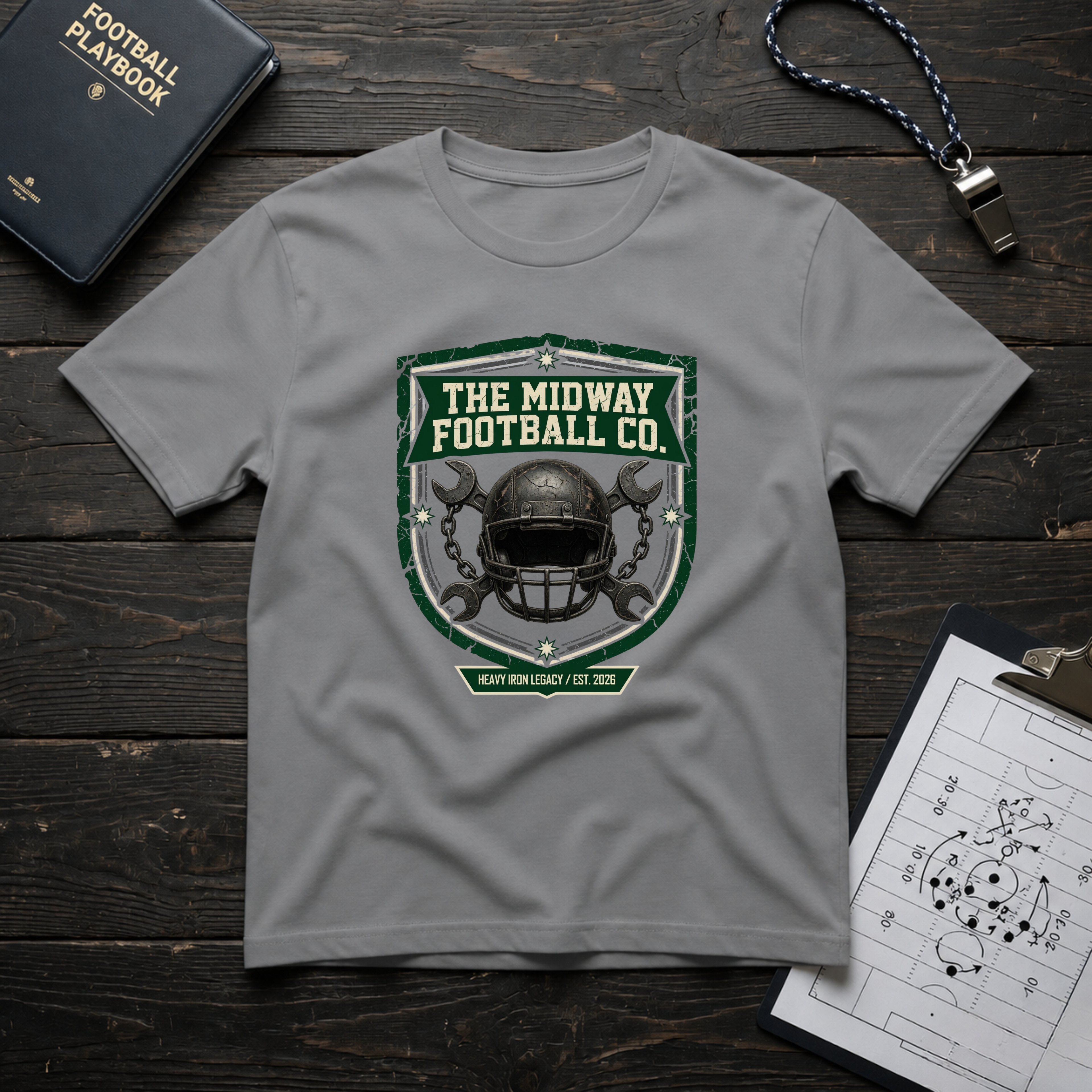 Midway Football Co (Helmet) T-Shirt